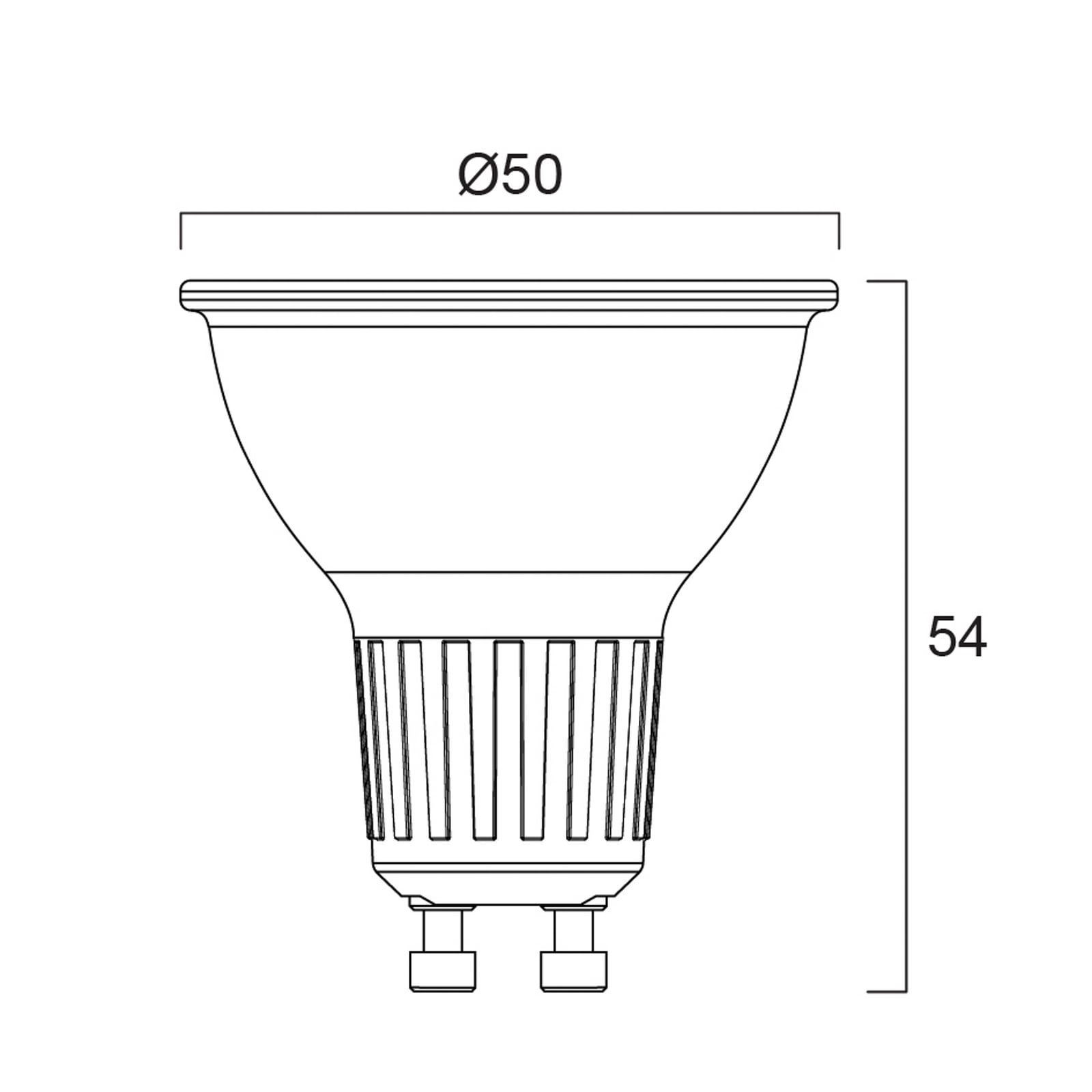 LED-reflektorpære PLATINUM RETRO ES50 GU10 2 W 4 000 K 360 lm 36°