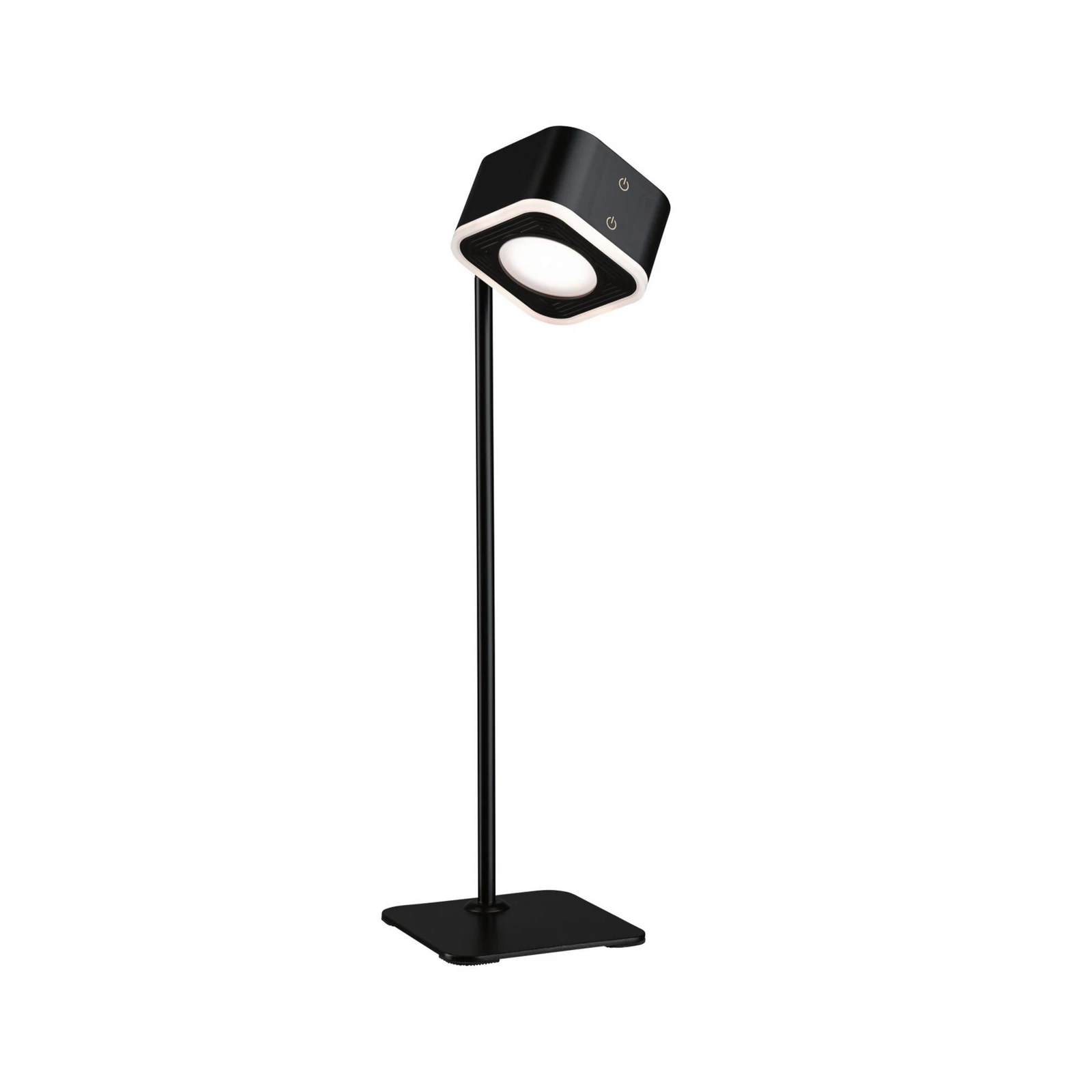 Paulmann LED акумулаторна настолна лампа Varia, черна, 37 cm dim CCT