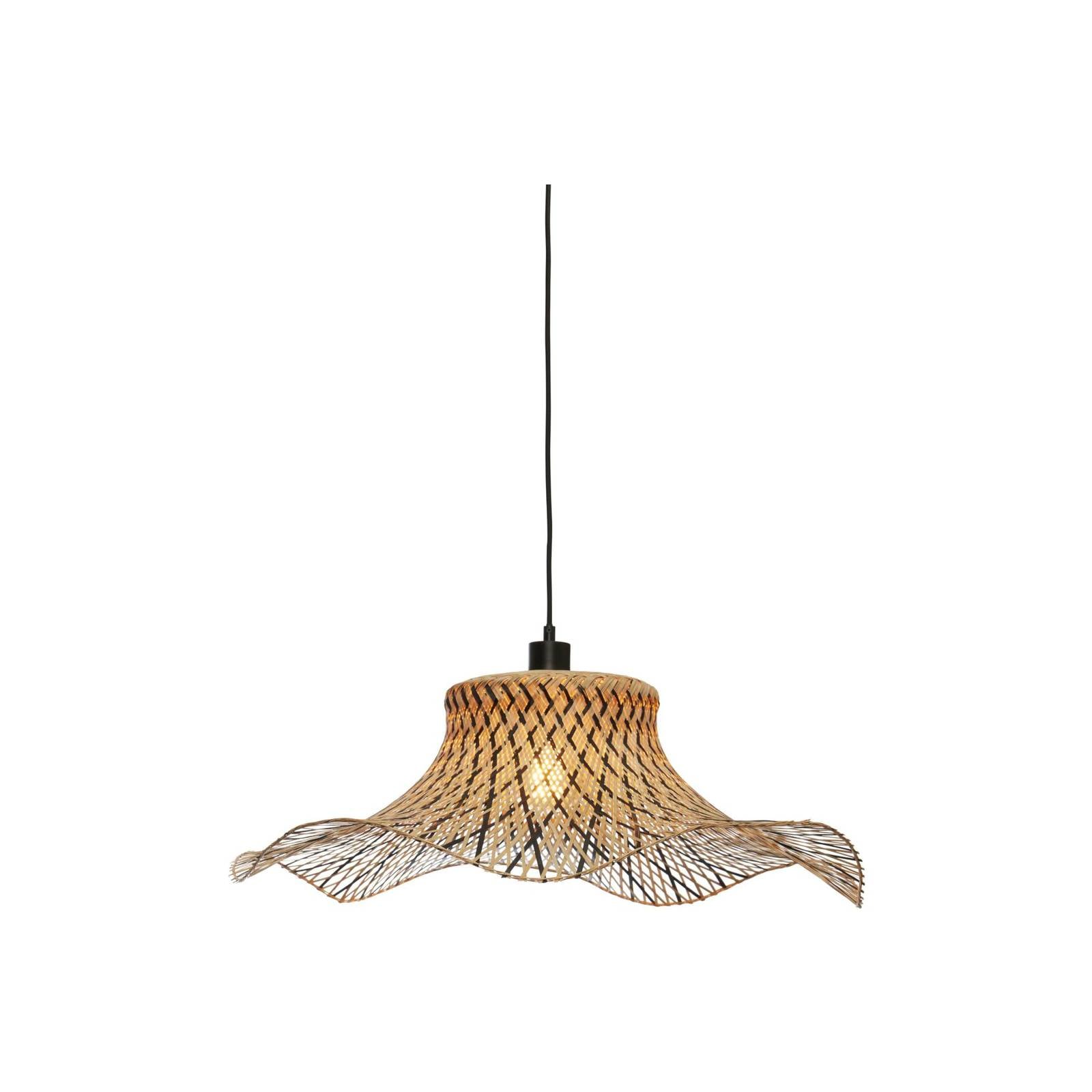 GOOD & MOJO Ibiza Hängelampe Ø 65 cm schwarz natur