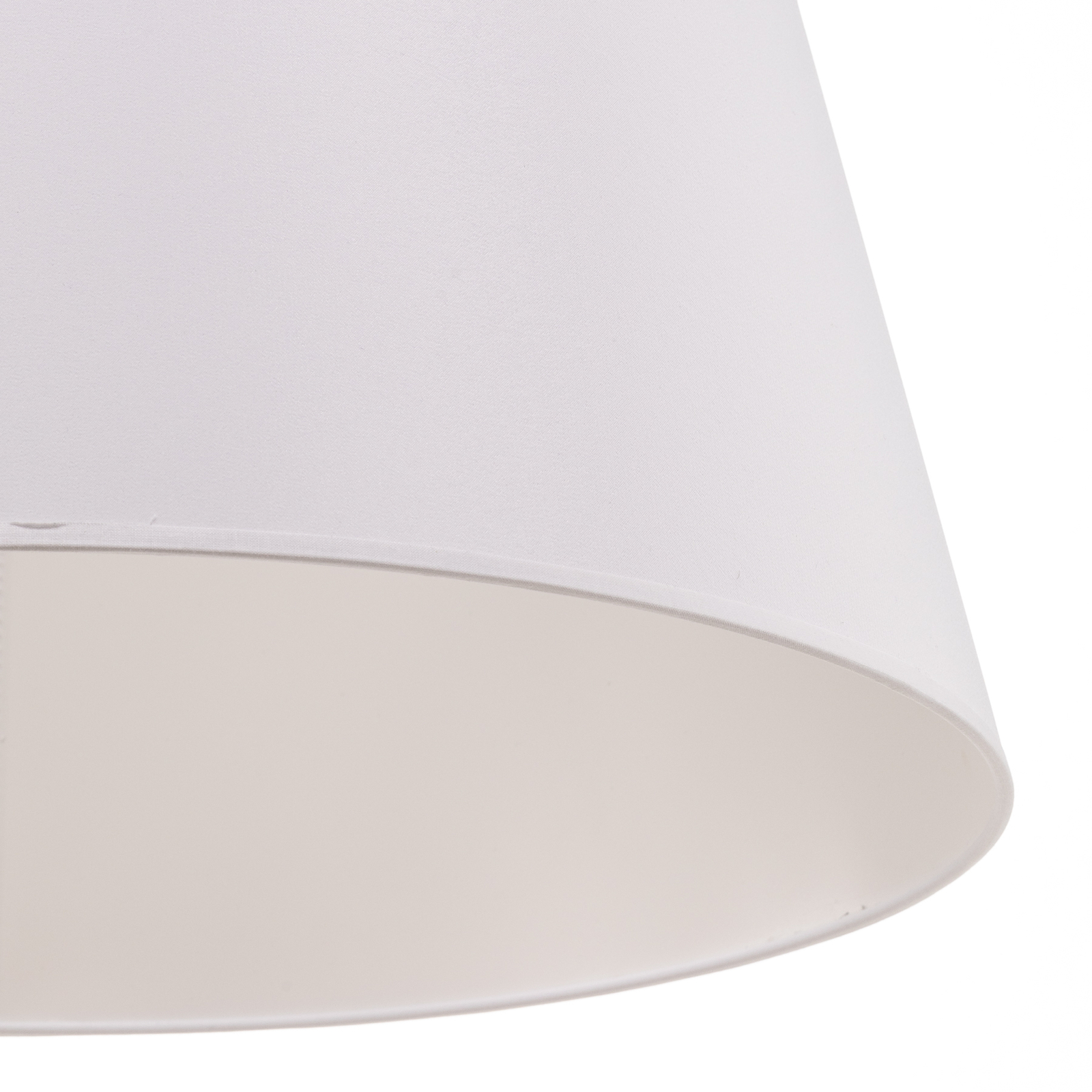 Kúp alakú lámpaernyő magassága 22,5 cm, fehér cintz