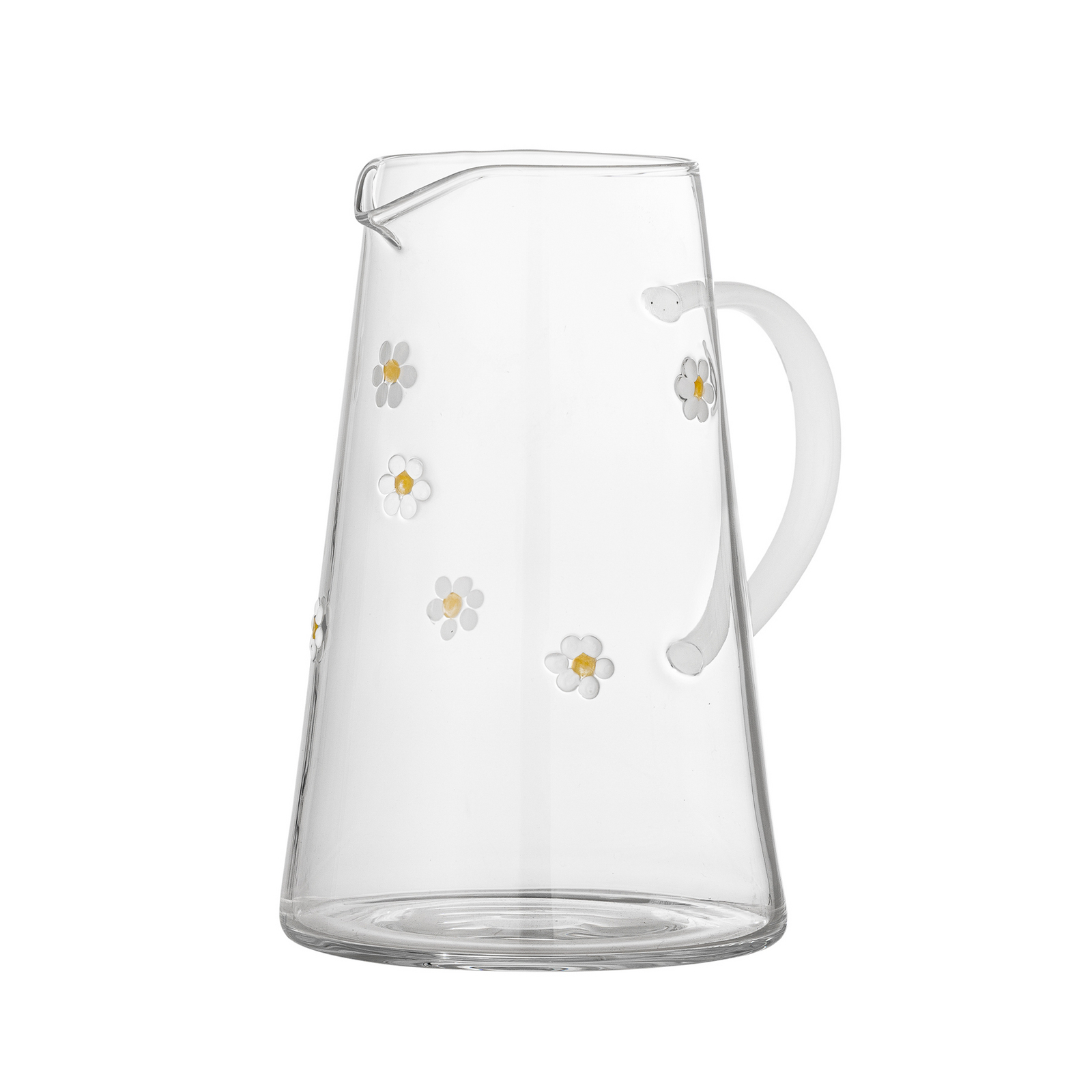 Buzz Krug, číra, 19 cm, kvetinový motív, sklo – Bloomingville Buzz Krug, číra, 19 cm, kvetinový motív, sklo – Bloomingville