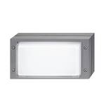 Grey Bliz outdoor wall light with LEDs