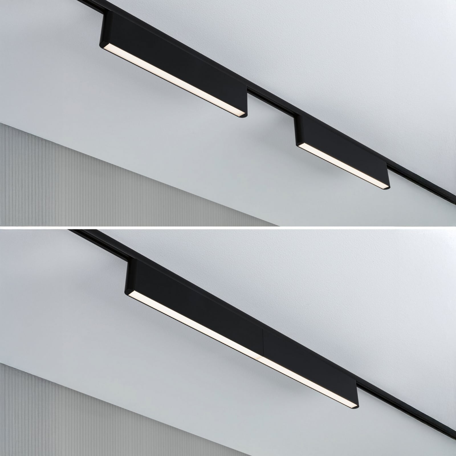 Paulmann URail LED-železniška svetilka Ceris, črna, 3.000 K, 37 cm