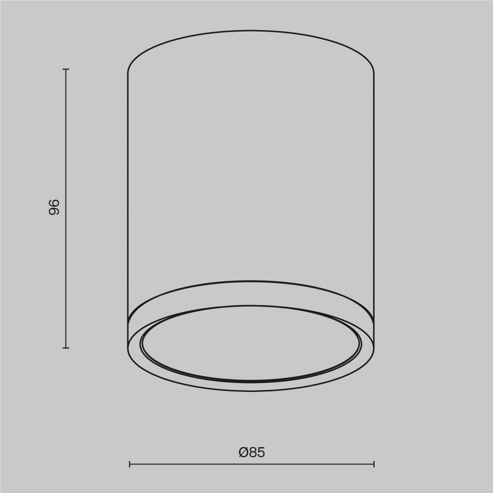 Maytoni downlight Hoop, biały, wysokość 10 cm, Ø 8,5 cm, aluminium GX53