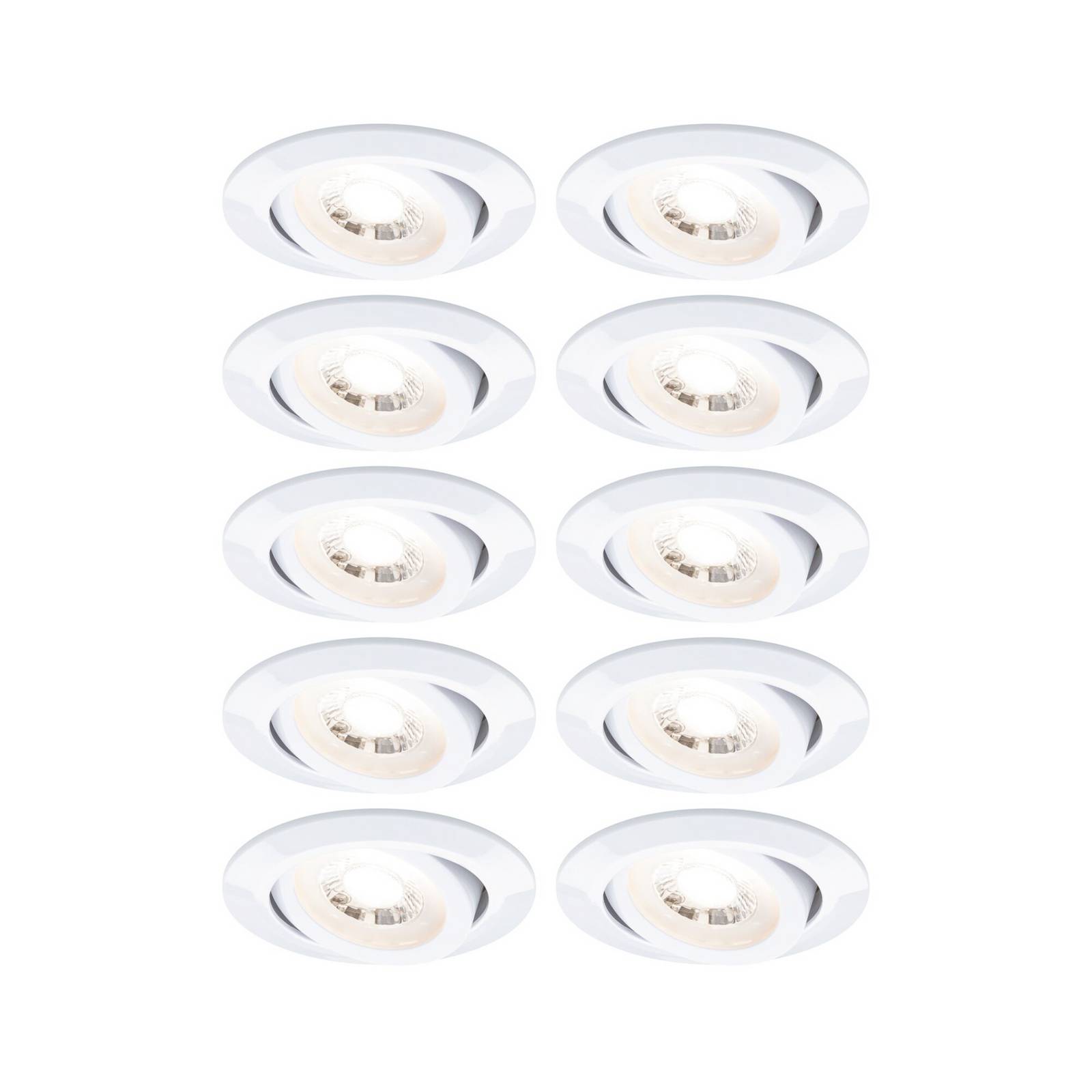 Oprawa wpuszczana LED Paulmann, biała Ø 8 cm 4,8 W włączanie/wyłączanie zestaw