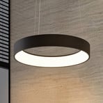 Arcchio LED-es függőlámpa Aleksi, Ø 60 cm, fekete, fém, CCT