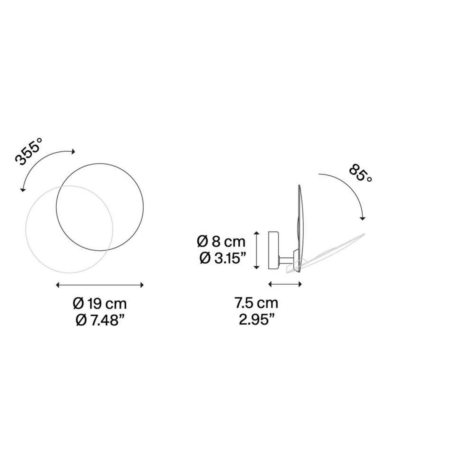 Puzzle Zidna lampa/Stropna lampa LED Round Singl Mat Bijela 2700K - Lodes