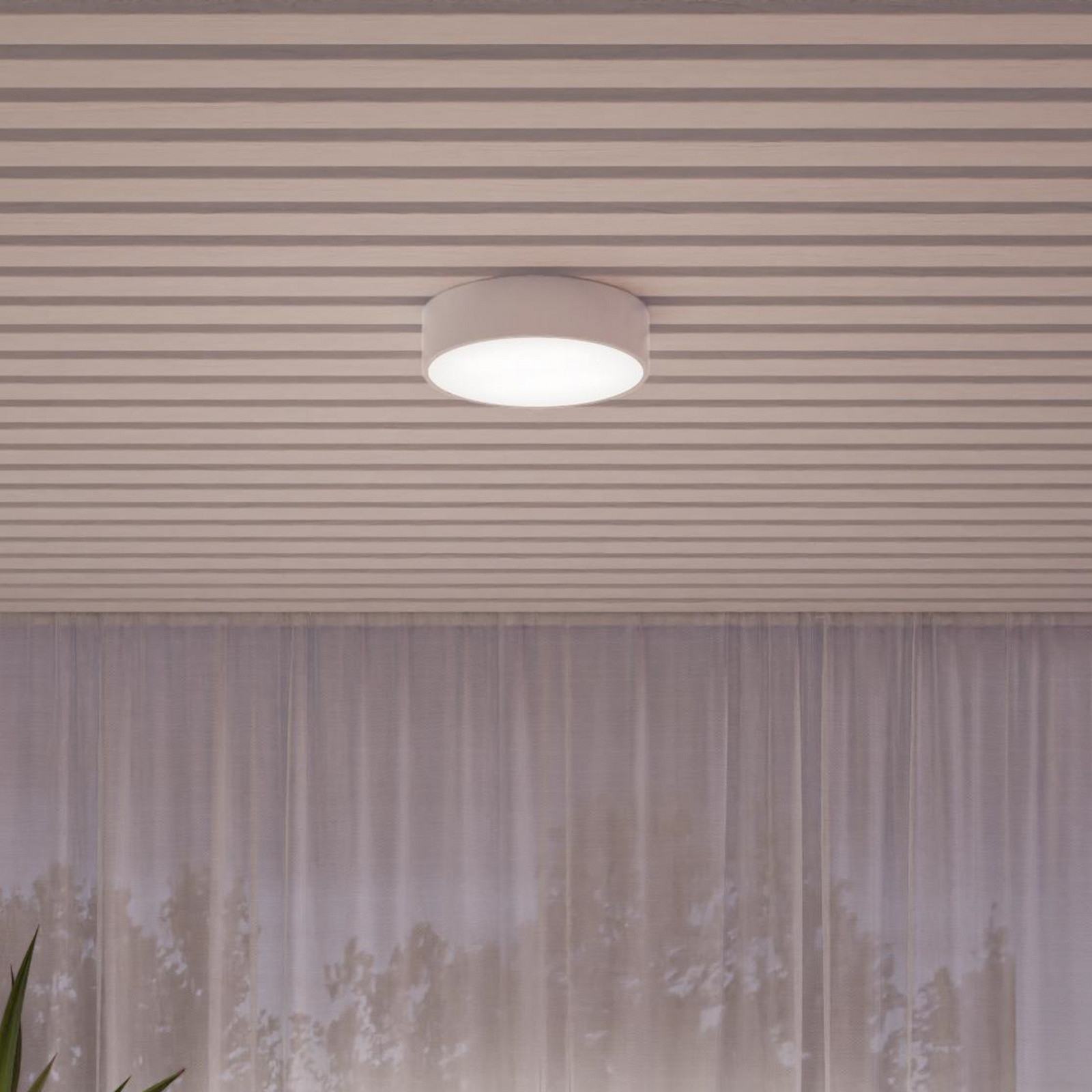 TEMAR LIGHTING Plafonieră Cleo Ø 50 cm IP54 alb metal E27 - Baie