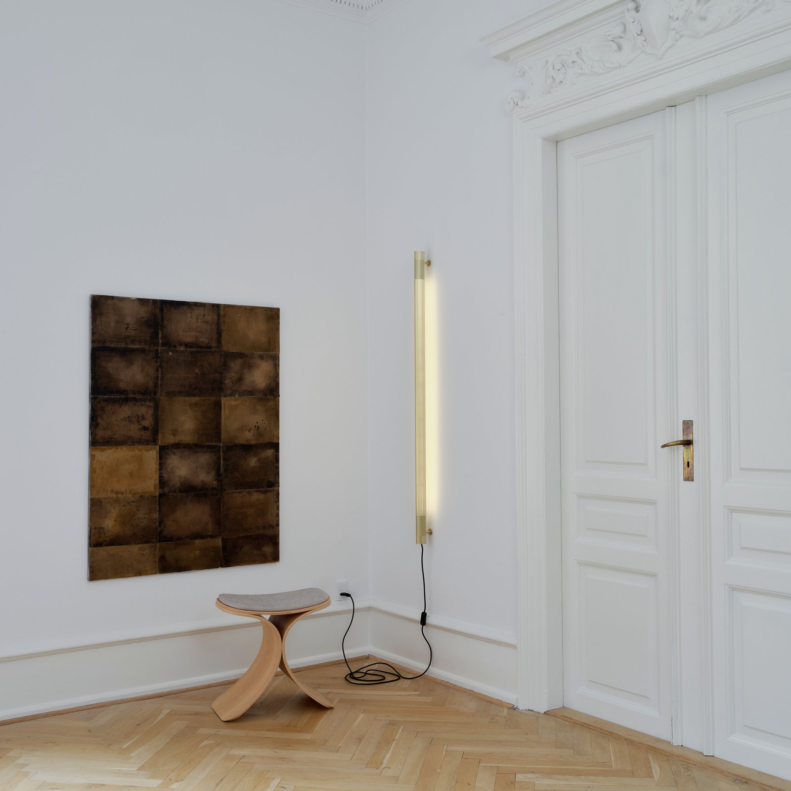 GEJST Wandlampe Radent messingfarben, Höhe 135 cm, G13 LED