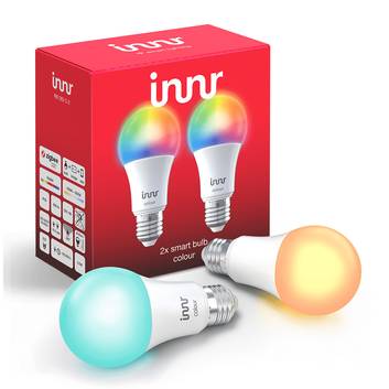 Innr Smart Bulb Colour LED-pære E27 9,5 W, 2 stk