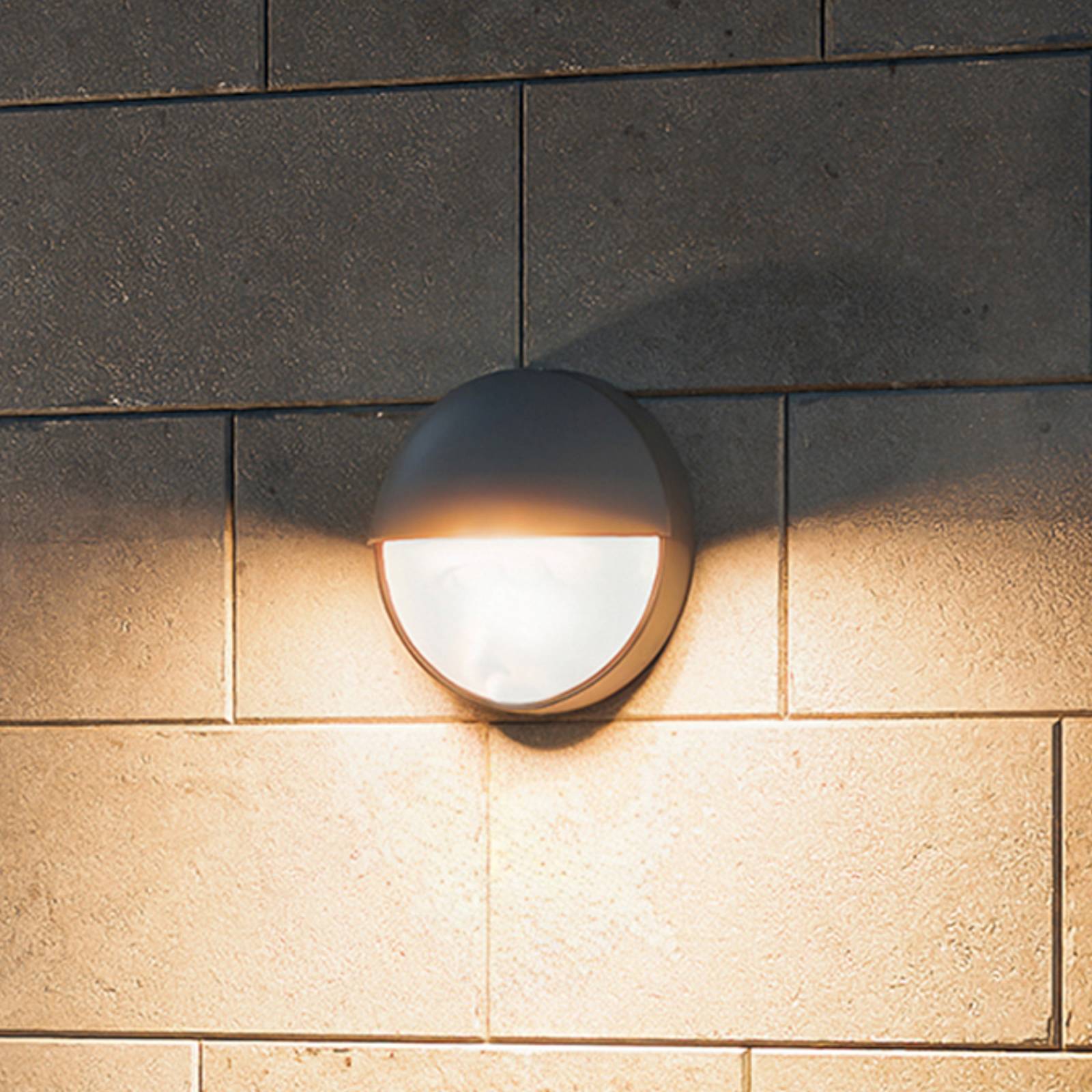 Philips LED-utomhusvägglampa Capricorn UE, antracit, IP44