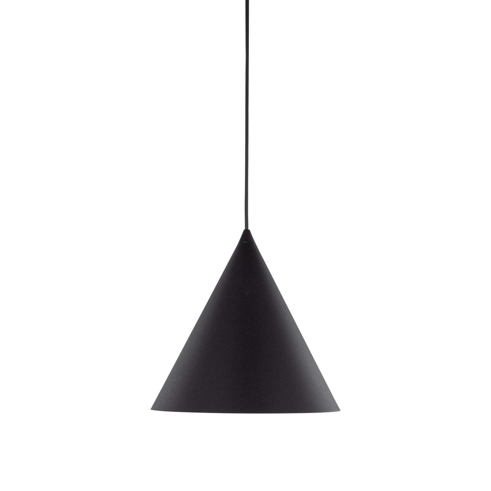Lampa wisząca Cono, 1-punktowa, Ø 25 cm, czarna