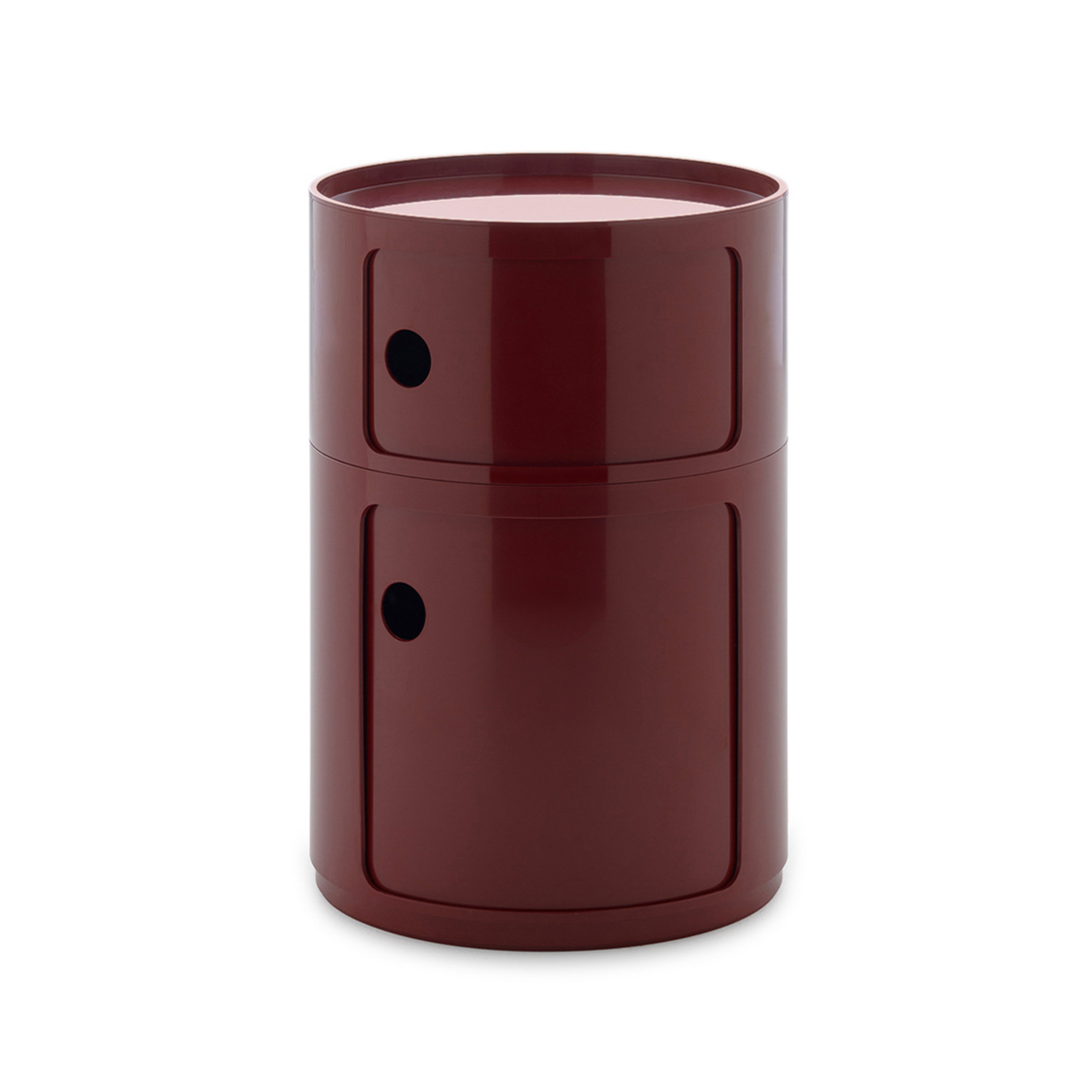 Componibili Big Container, rød, 2 elementer, højde 61,5 cm - Kartell