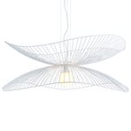 Forestier Libellule L pendant lamp, 100 cm, white