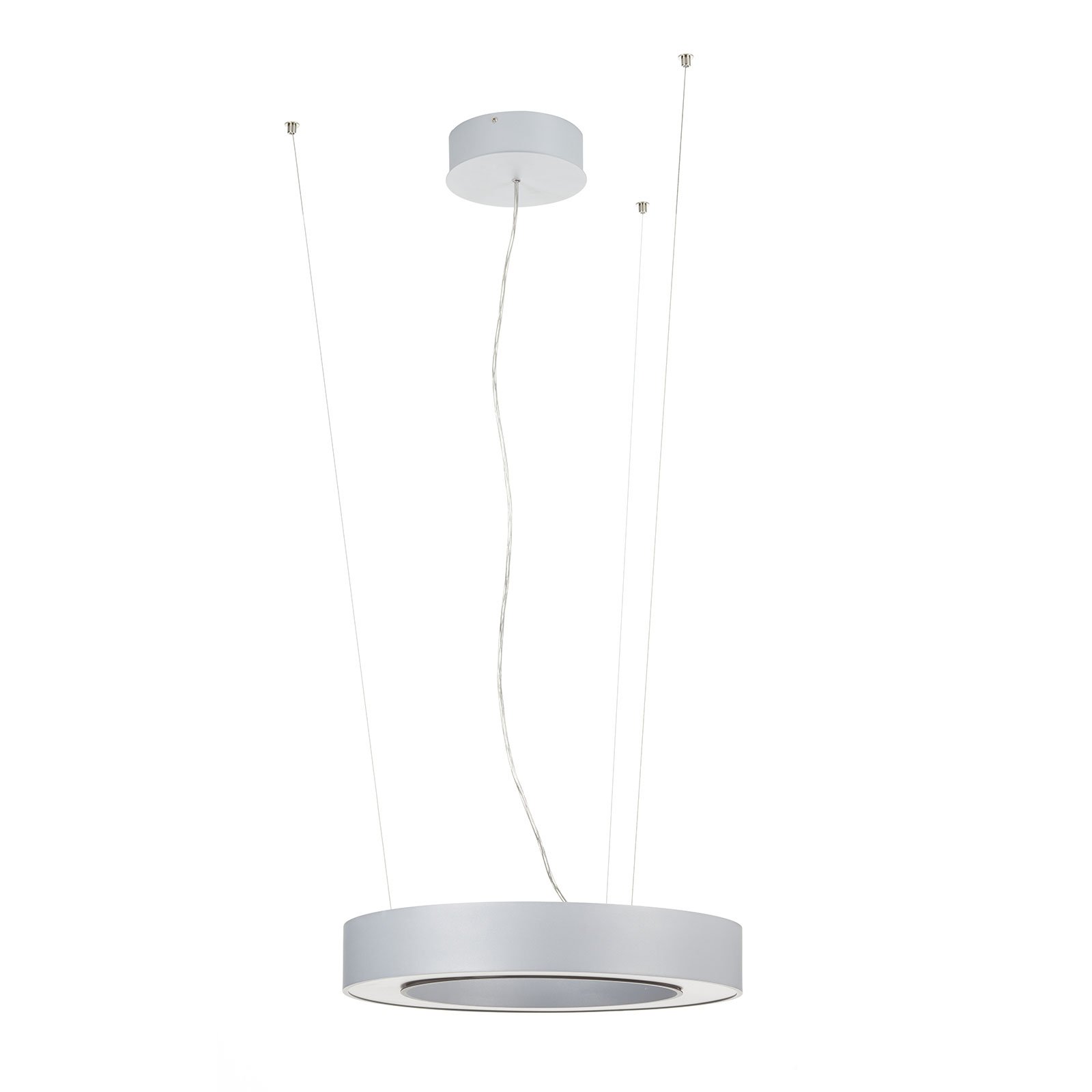 Arcchio Pietro LED pendant light silver Ø50cm