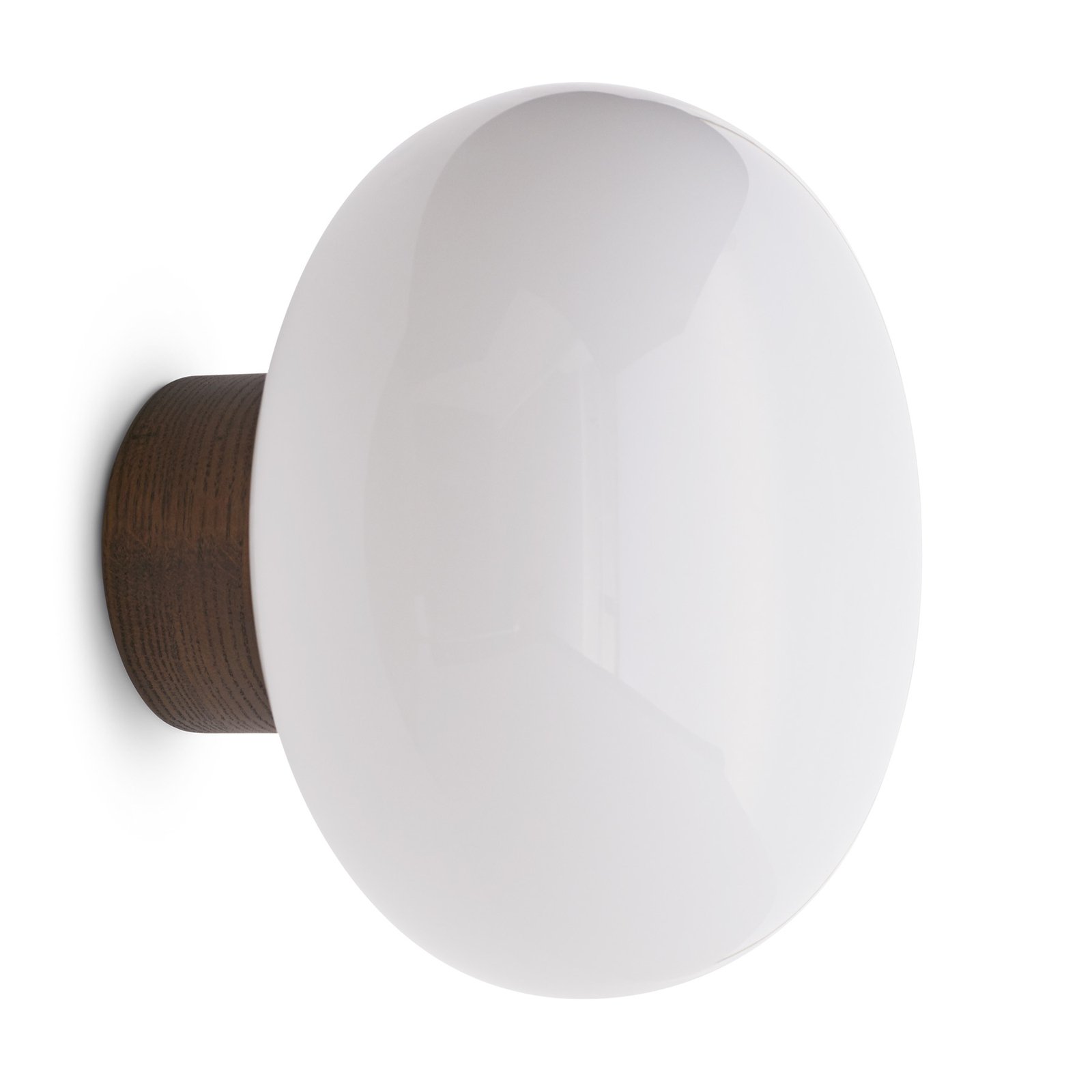 Karl-Johan Aplică de Perete Smoked Oak/Opal Glass - New Works
