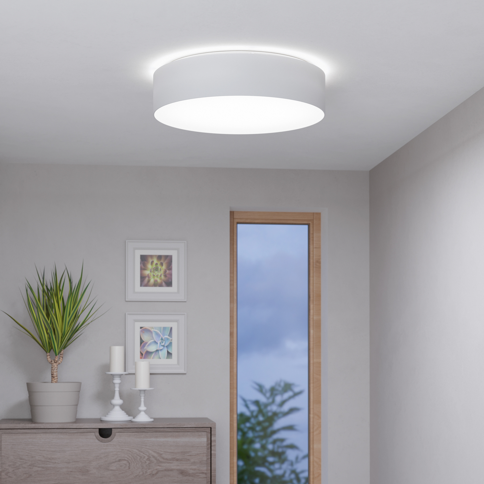 EGLO connect Φωτιστικό οροφής Romao-Z LED, Ø57cm, λευκό EGLO connect Φωτιστικό οροφής Romao-Z LED, Ø57cm, λευκό