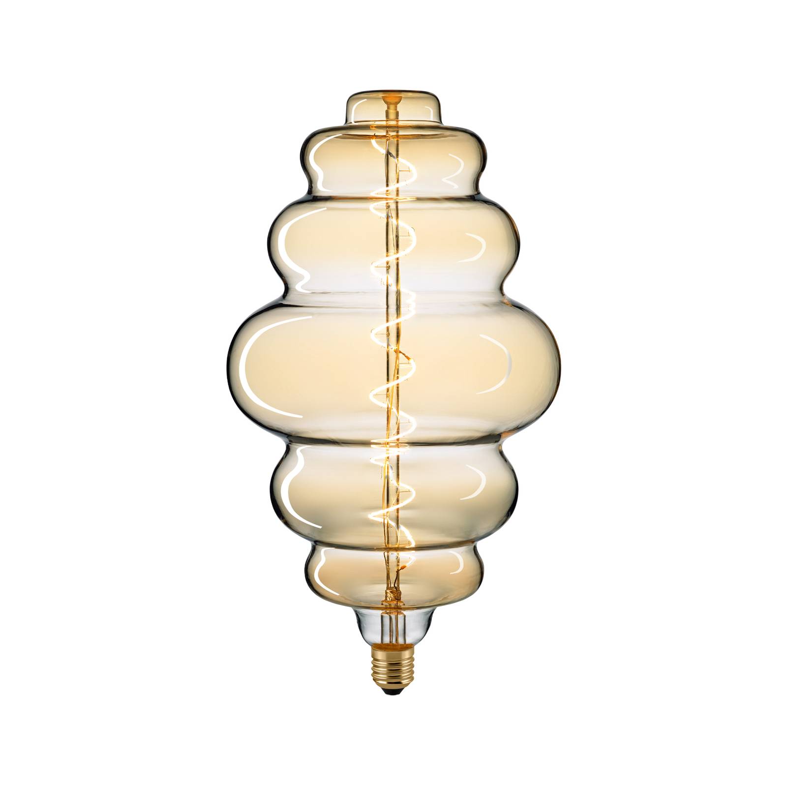 Sigor LED-lampa Giant Nest E27 6W glödtråd 920 dim guld
