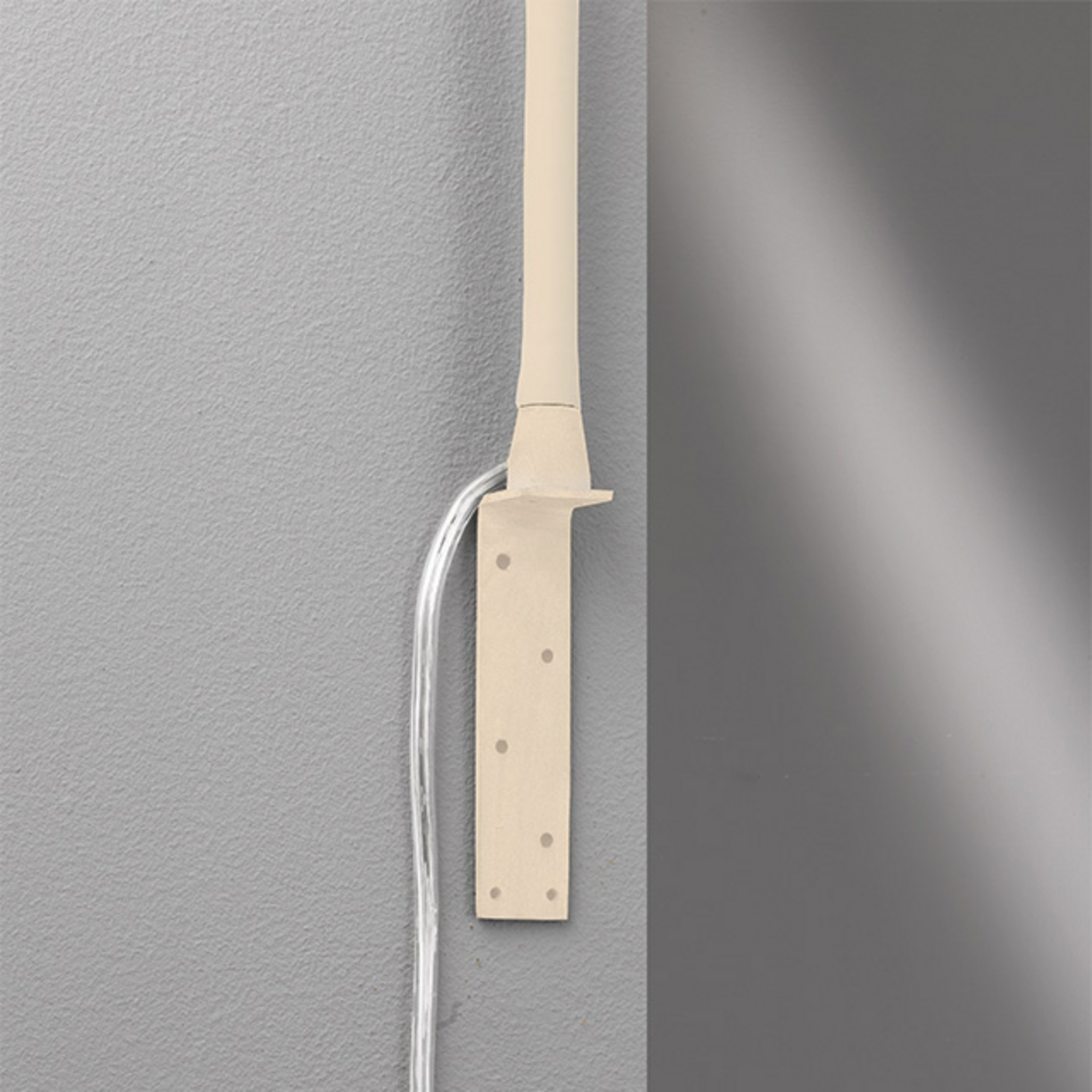 LED-Wandleuchte Sten, sandfarben, Höhe 61 cm Gestensteuerung