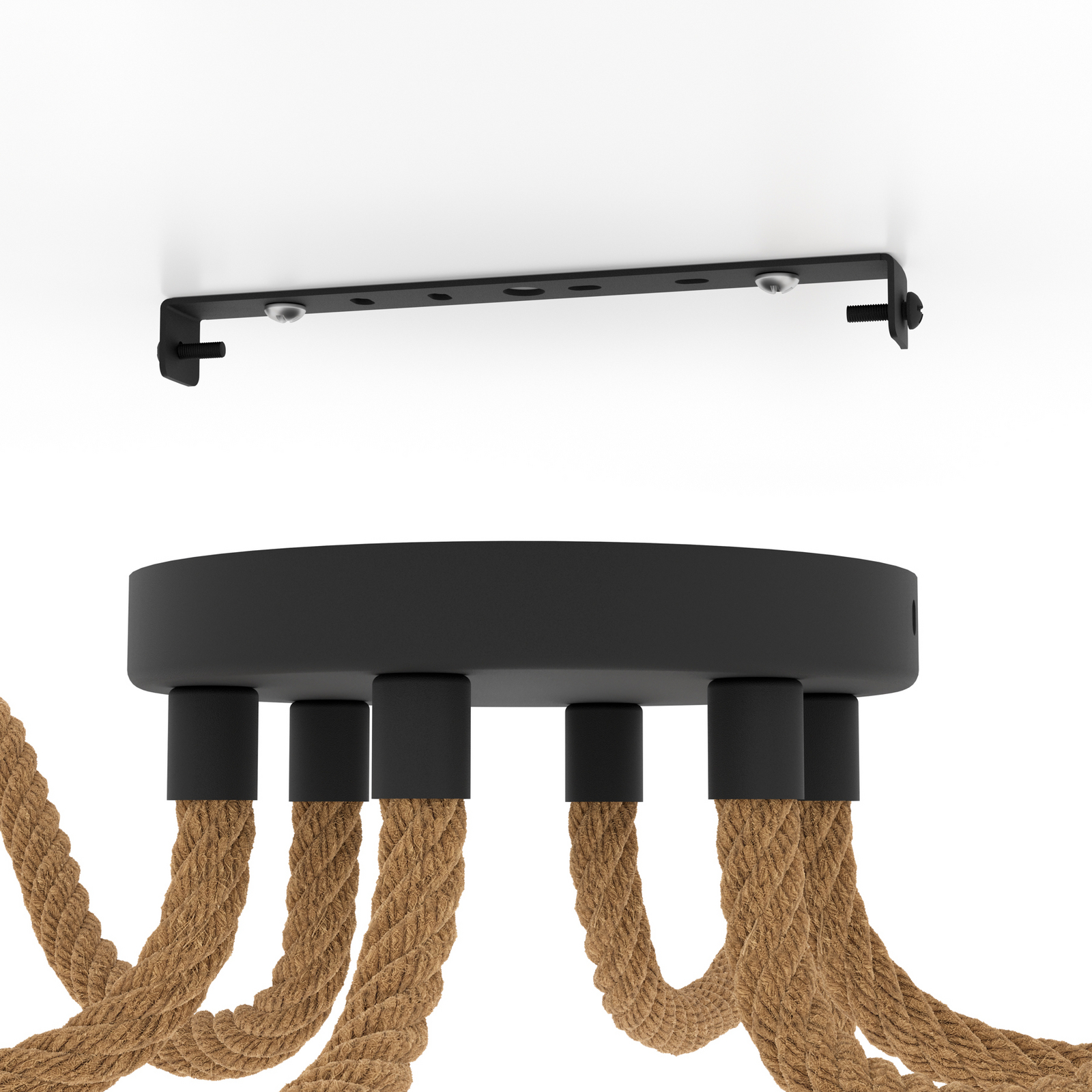 Rampside rippvalgusti 6 pistikupesaga