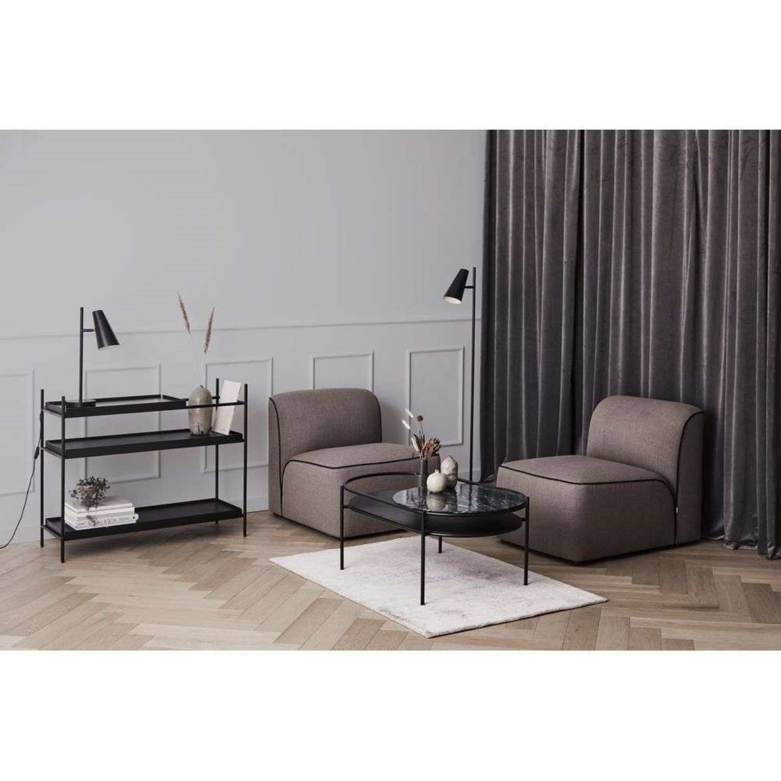 Cono Tischleuchte Black Woud - Wohnzimmer - Metall
