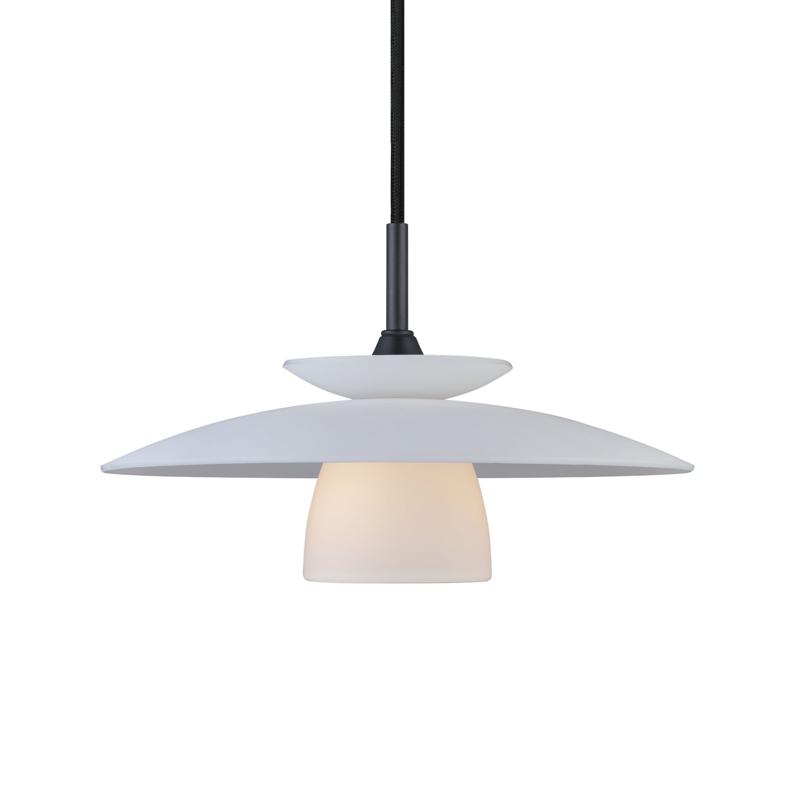 SCANDIC pendant light, opal glass, Ø 25 cm, G9 - Halo Design