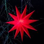 Zvaigzne Jumbo, ārējā, ar 11 zvaigznēm, Ø 100 cm, sarkana