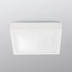 Lampa łazienkowa sufitowa Tola, 27 x 27 cm, biała