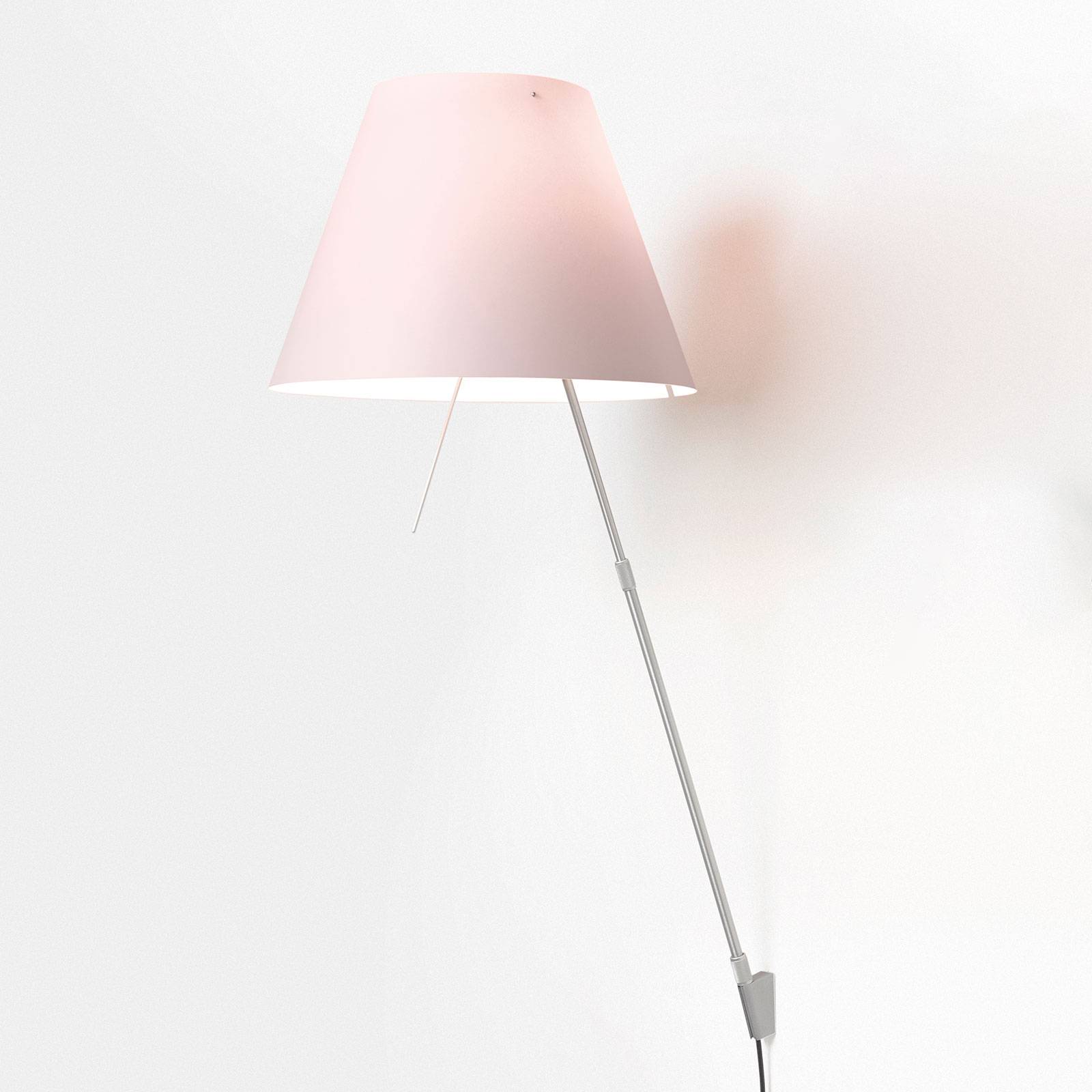 Luceplan Costanza wandlamp D13a, alu/roze