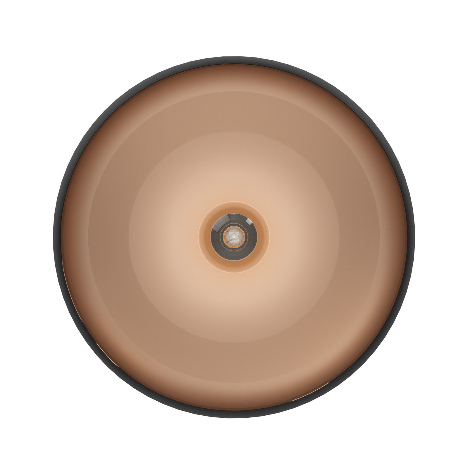 Mennyezeti világítás Mogano fémből, Ø 40cm, fekete