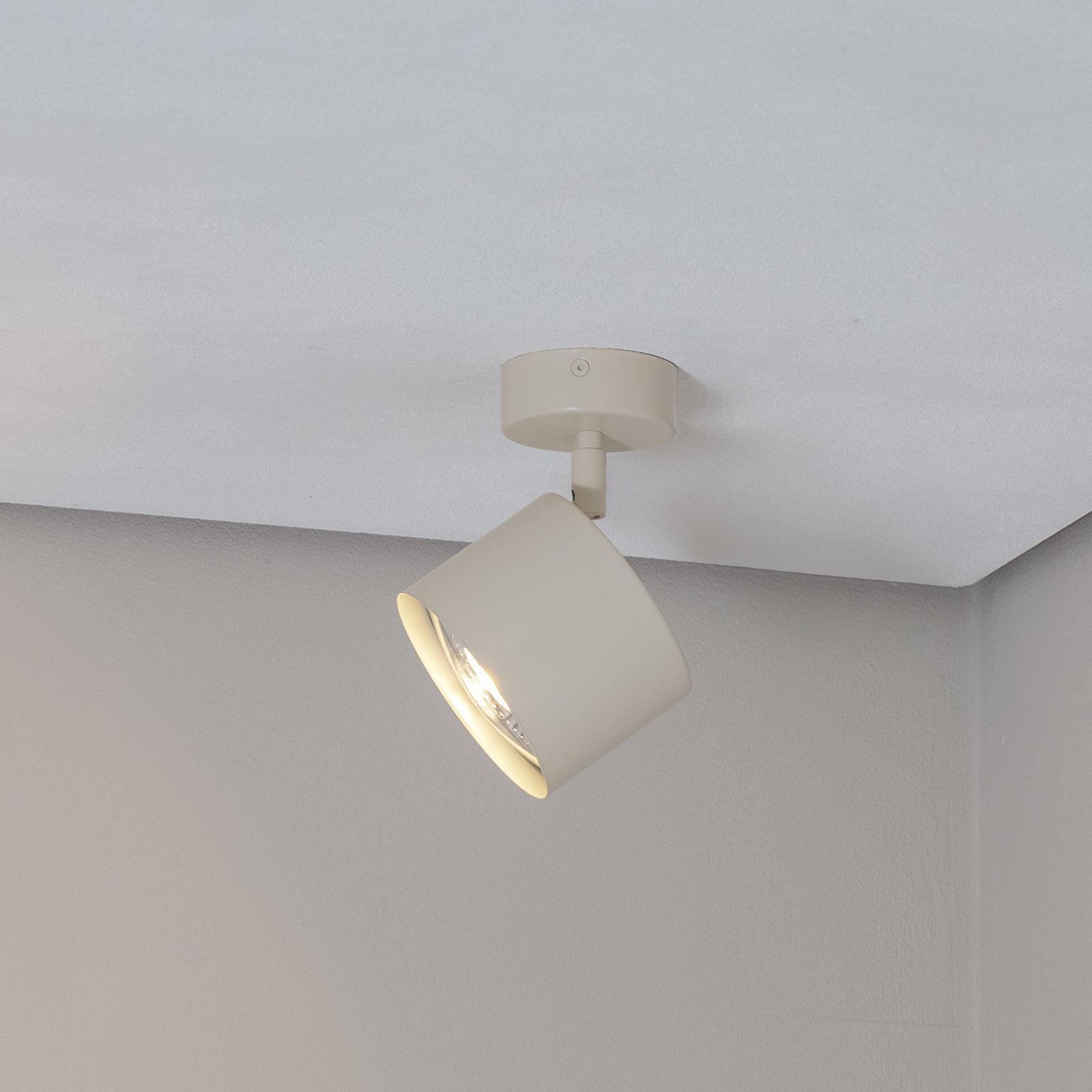 Plafondspot Chloe verstelbaar 1-lamp, beige