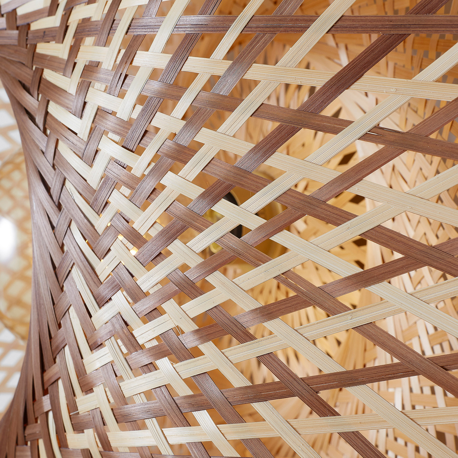 GOOD & MOJO Applique murale Madura, Ø 60 cm, naturel/marron, prise