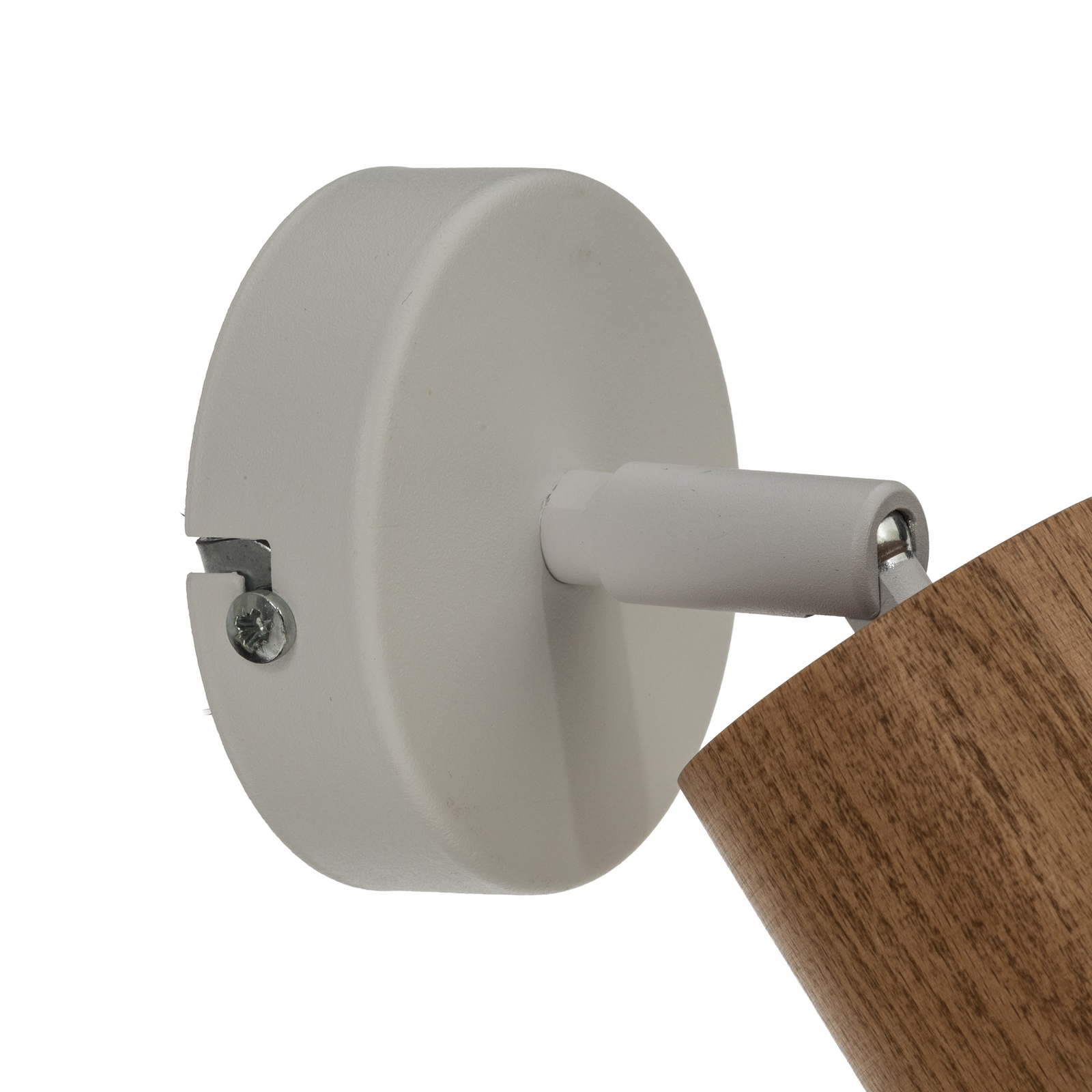 Veggspot Nisse, hvit, dybde 18 cm, 1 lyskilde, tre/metall Veggspot Nisse, hvit, dybde 18 cm, 1 lyskilde, tre/metall
