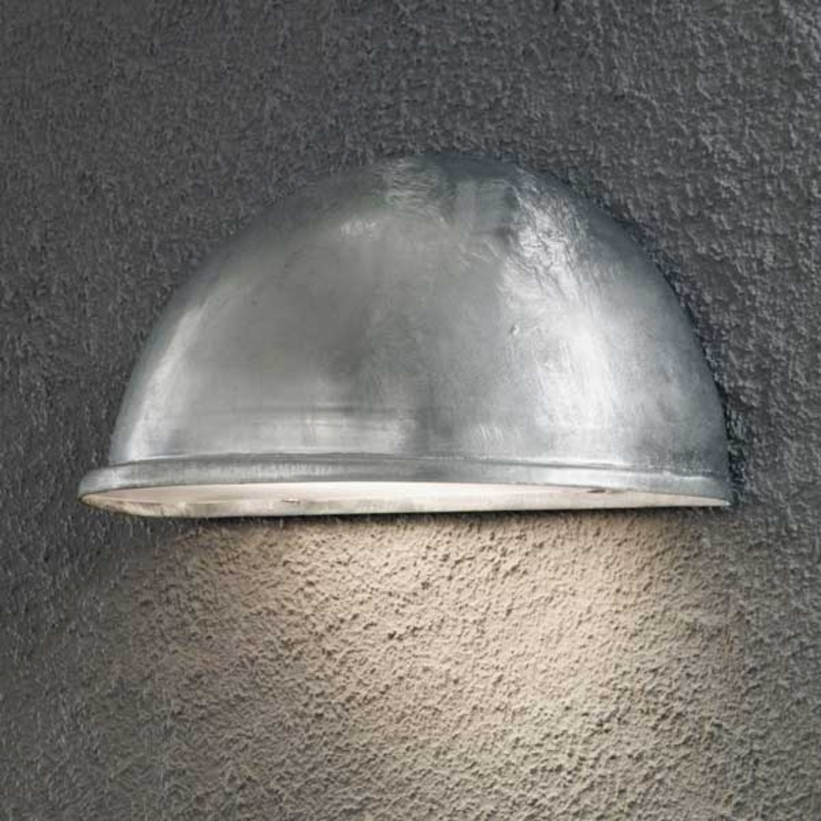 Konstmide Torino outdoor wall light E27, galvanised zinc, metal, acrylic glass, E27, 40 W, energy efficiency: A++, W: 28 cm, H: 13.5 cm