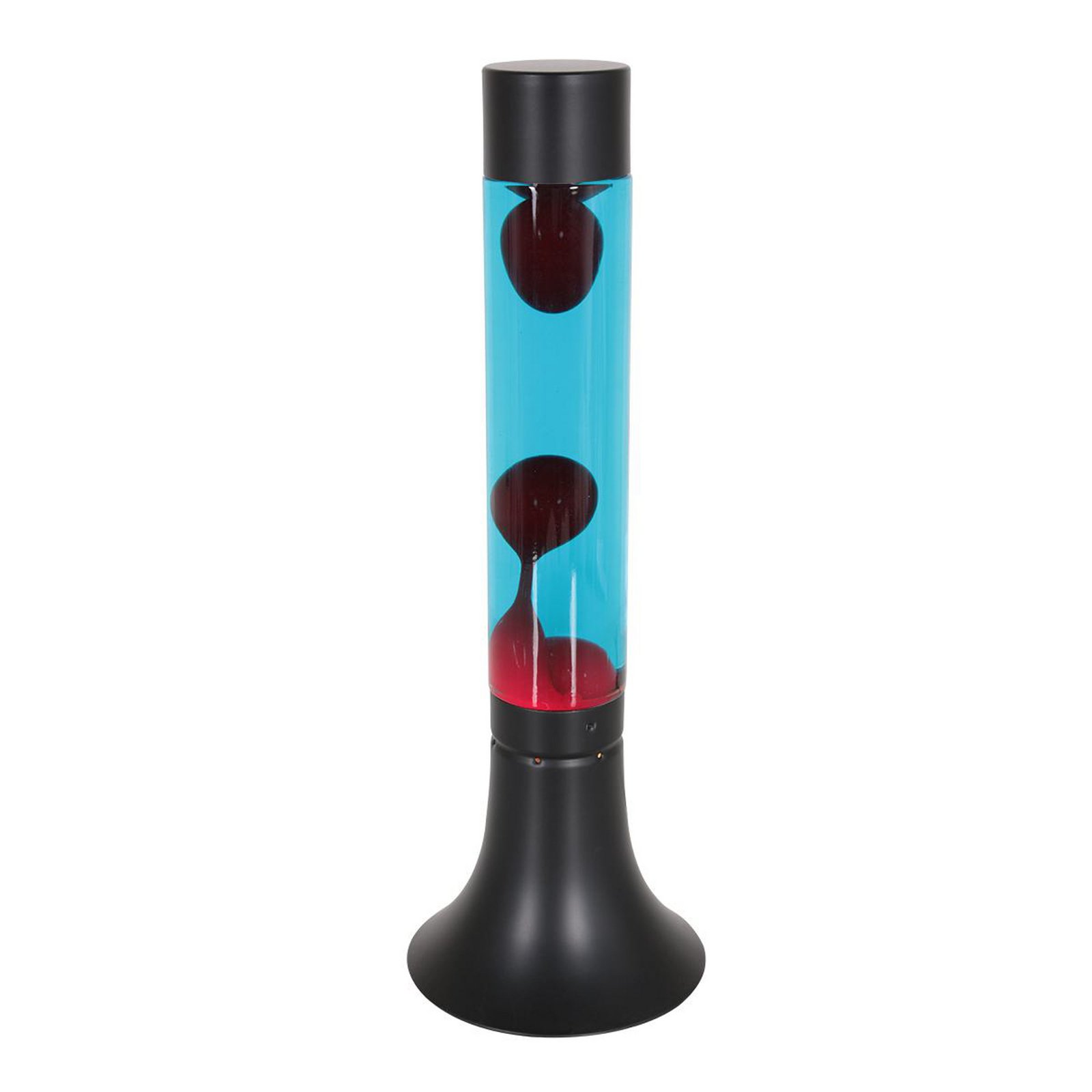 Lava lampa Volcan 3117, melna, šķidrums dzidrs/sarkans, E14