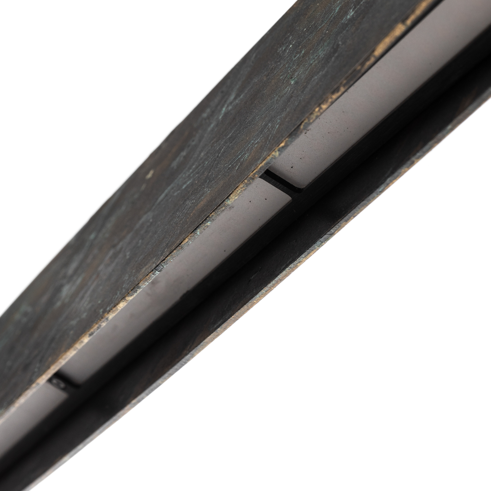 Pendente Quitani Lysia LED, oxidado/preto, 118 cm