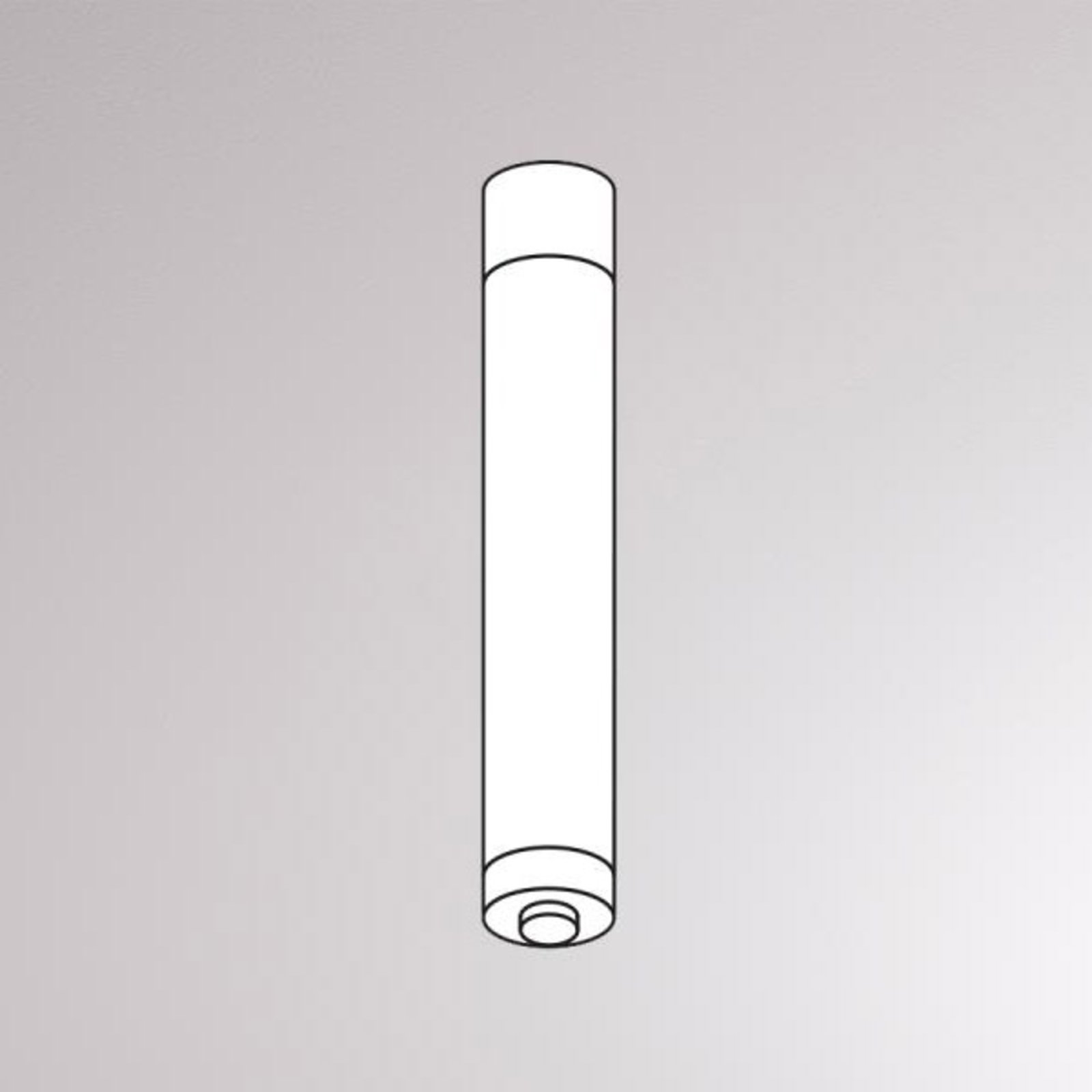 Stropni nosač za Volare šinu, 7,1 cm bijeli