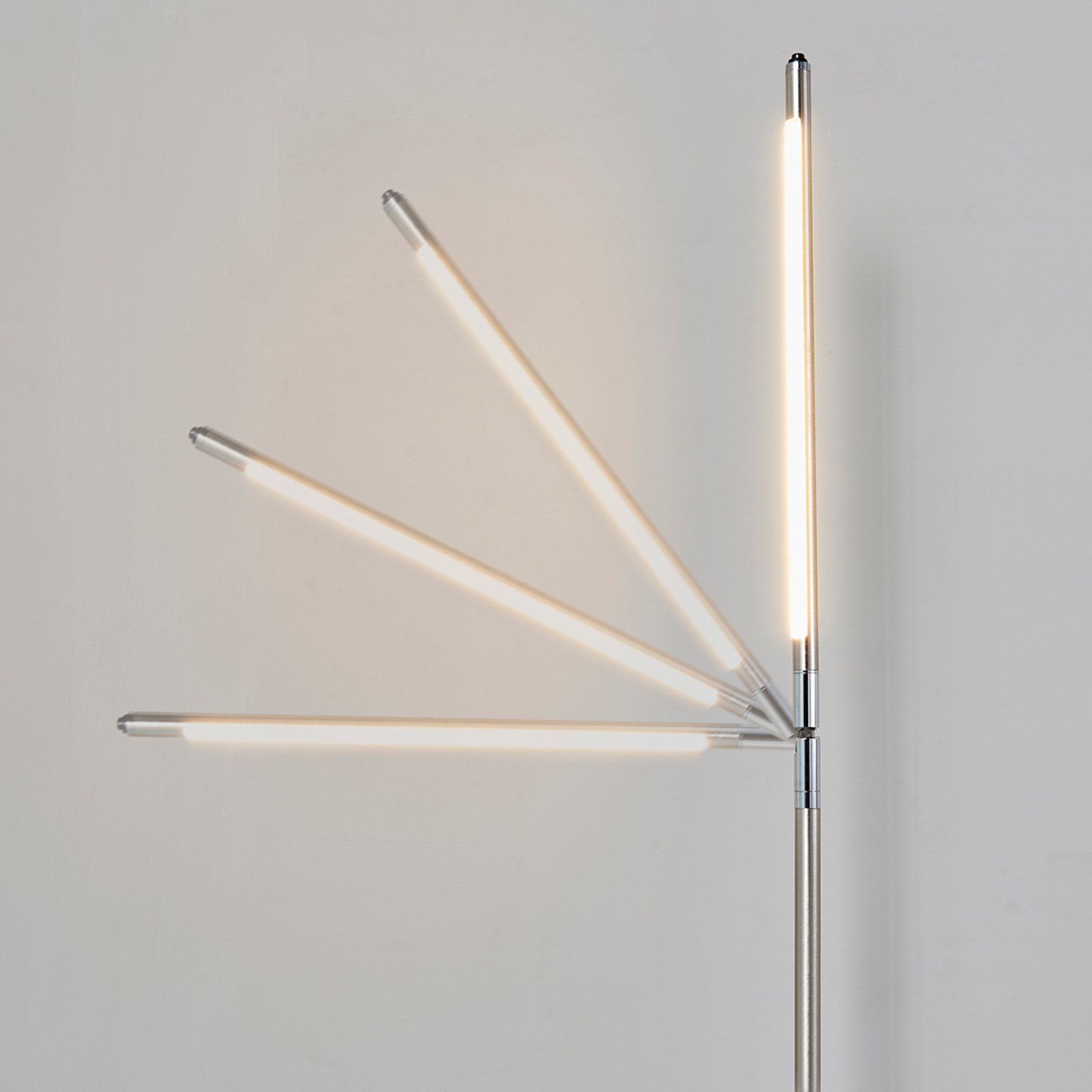 Jabbo LED Floor Lamp Nickel - Lindby