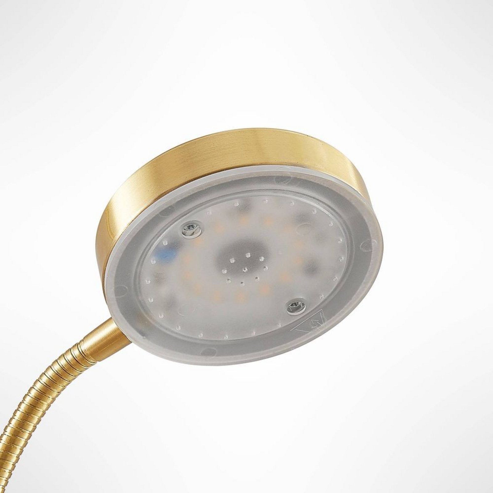 Seppa LED Lampadar Round Matt Brass - Lindby