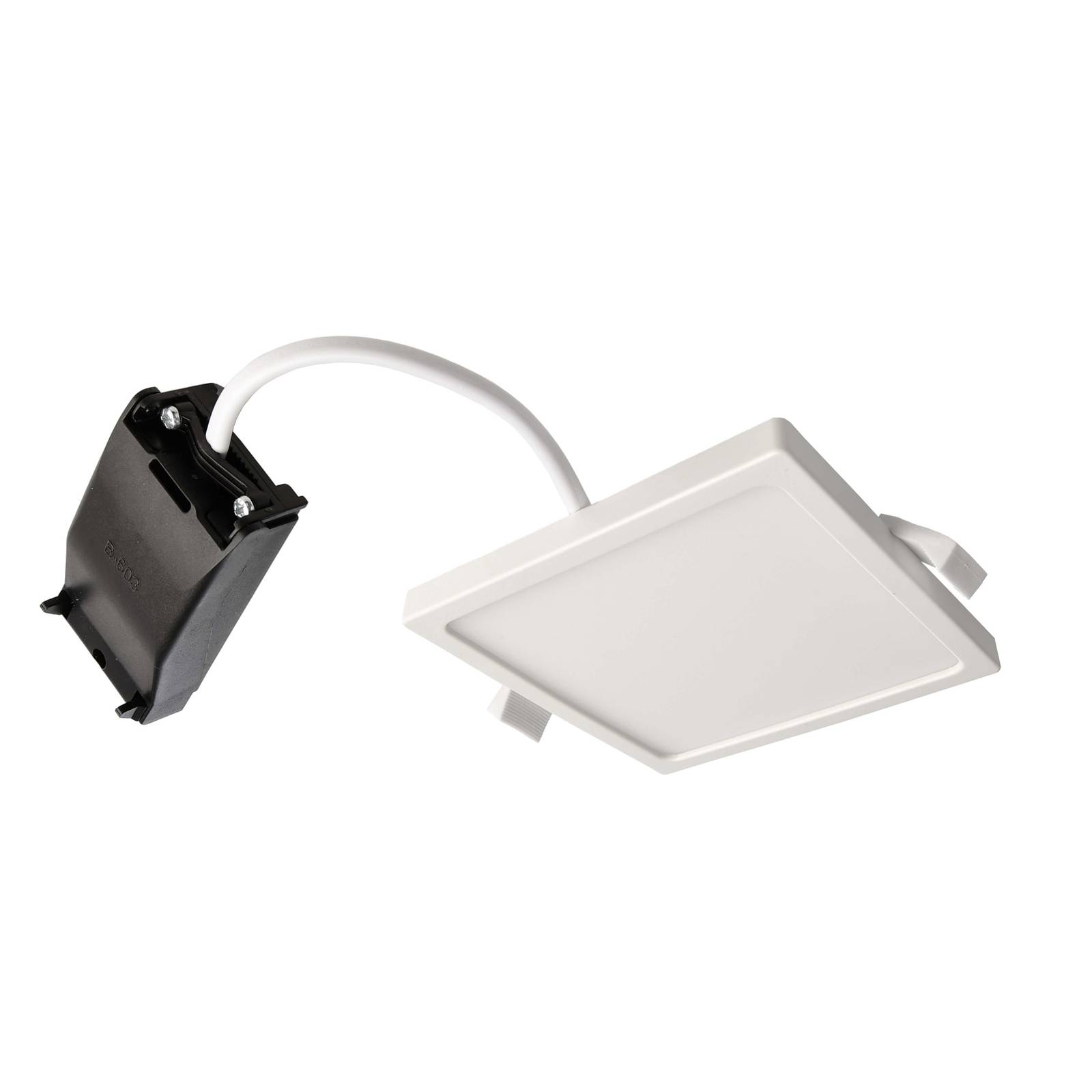 LED-Deckeneinbauleuchte Alya weiß 12x12cm 3.000 K günstig online kaufen