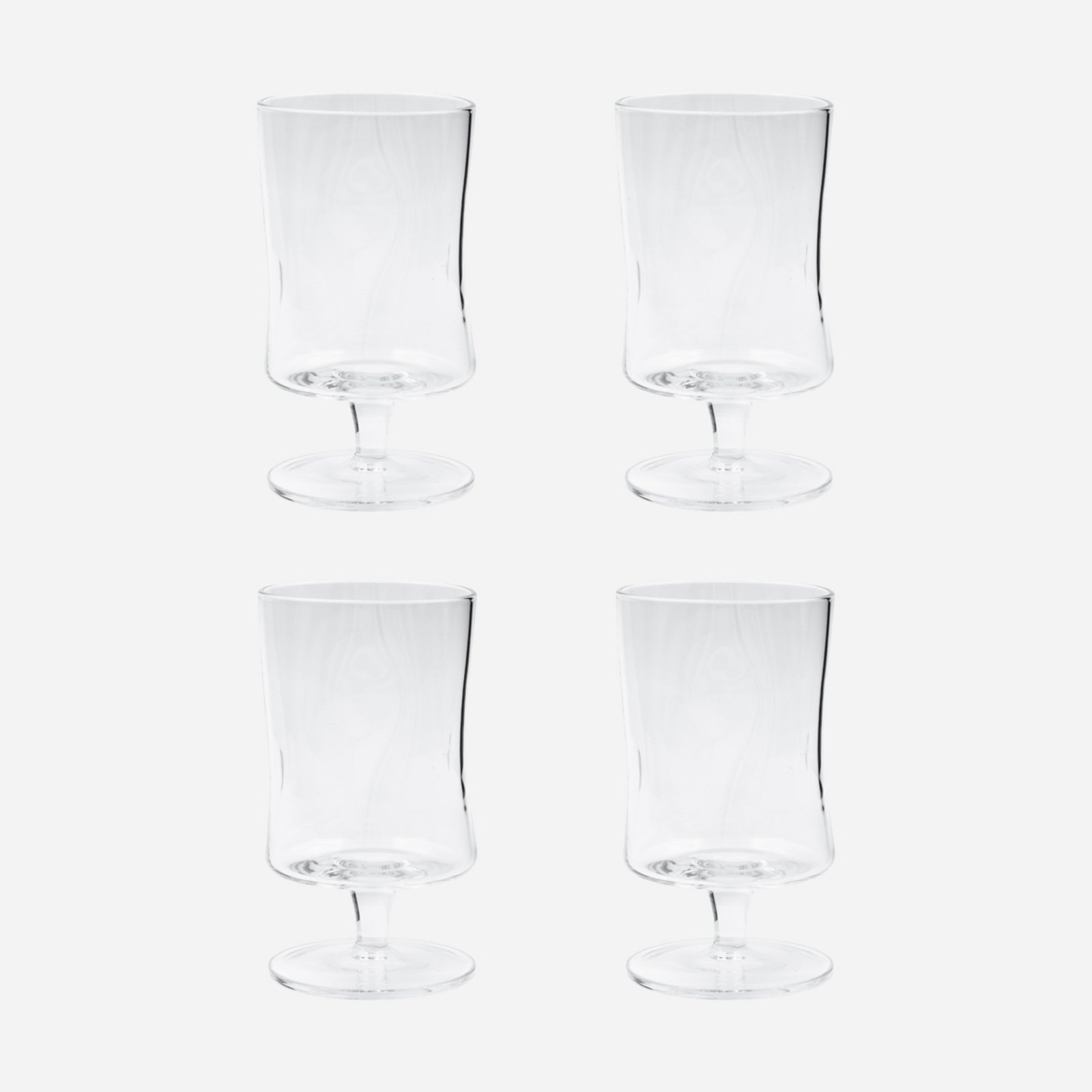 HDSand wine glass, height 13 cm, clear, set of 4 - House Doctor