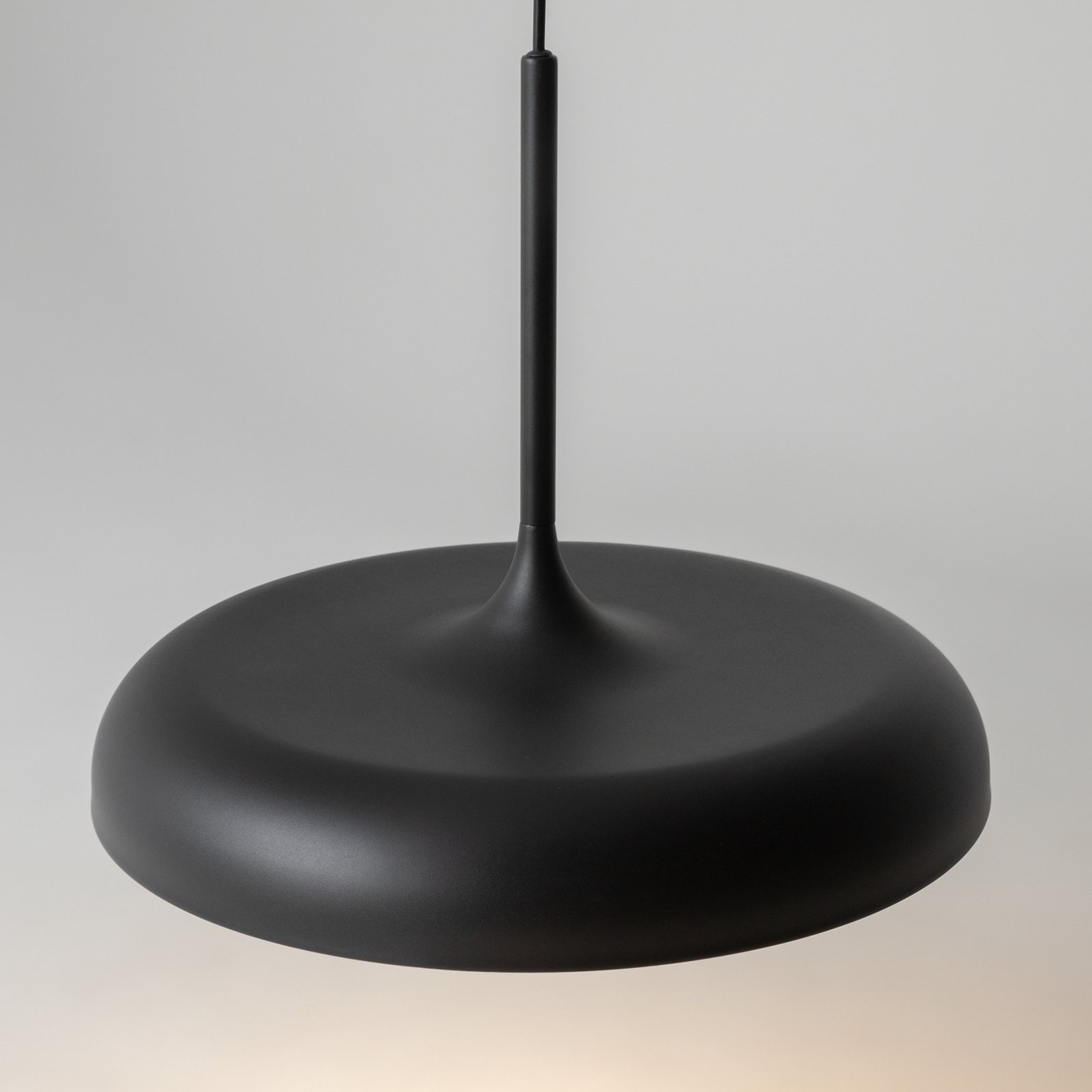 Maytoni Lampă suspendată LED Gerhard, Ø 40 cm, negru, metal