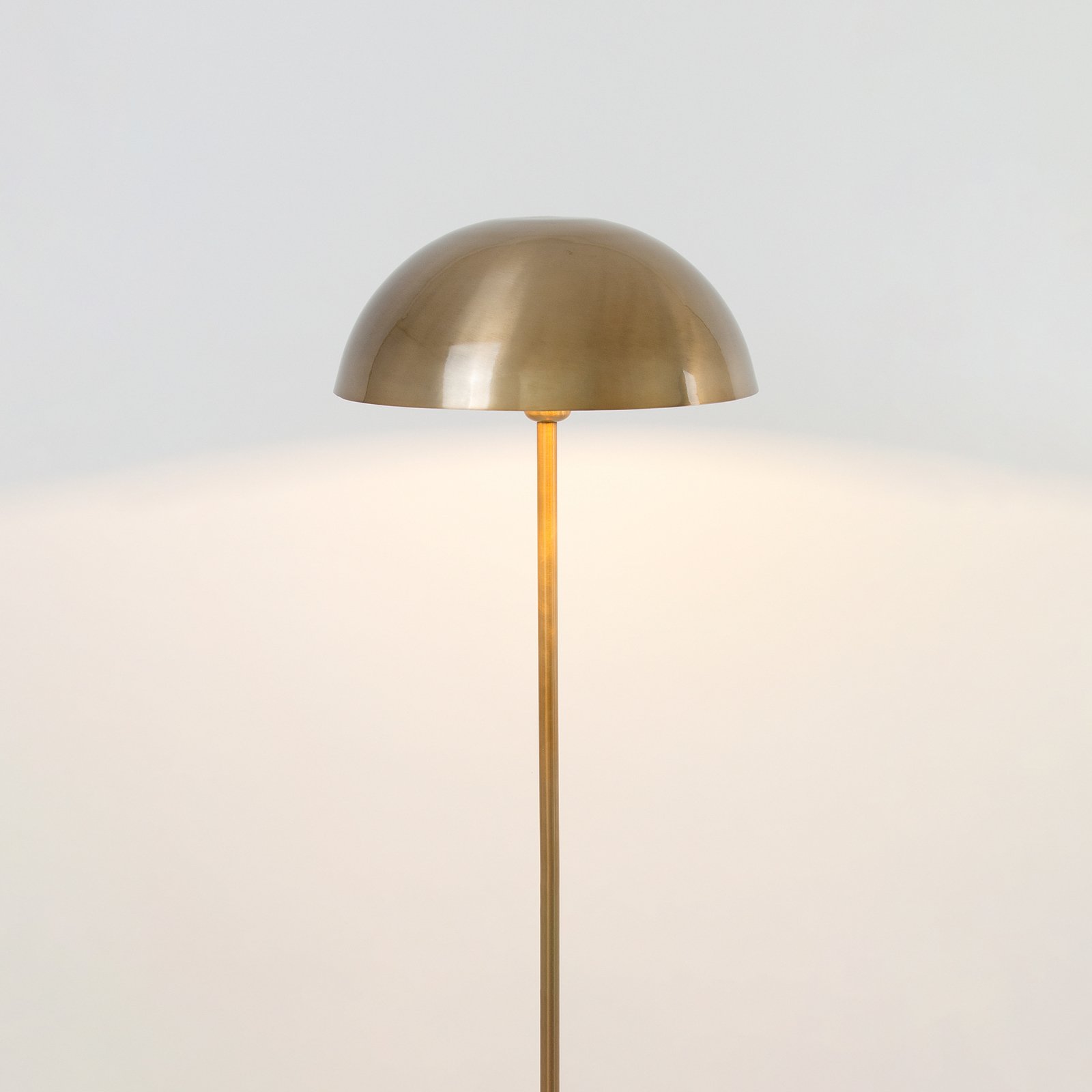 Fungo floor lamp, downlight, gold