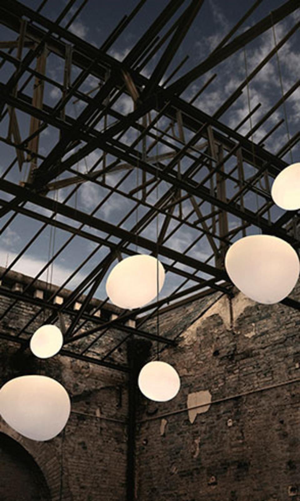 Gregg Exterior Lámpara Colgante Large Blanco - Foscarini