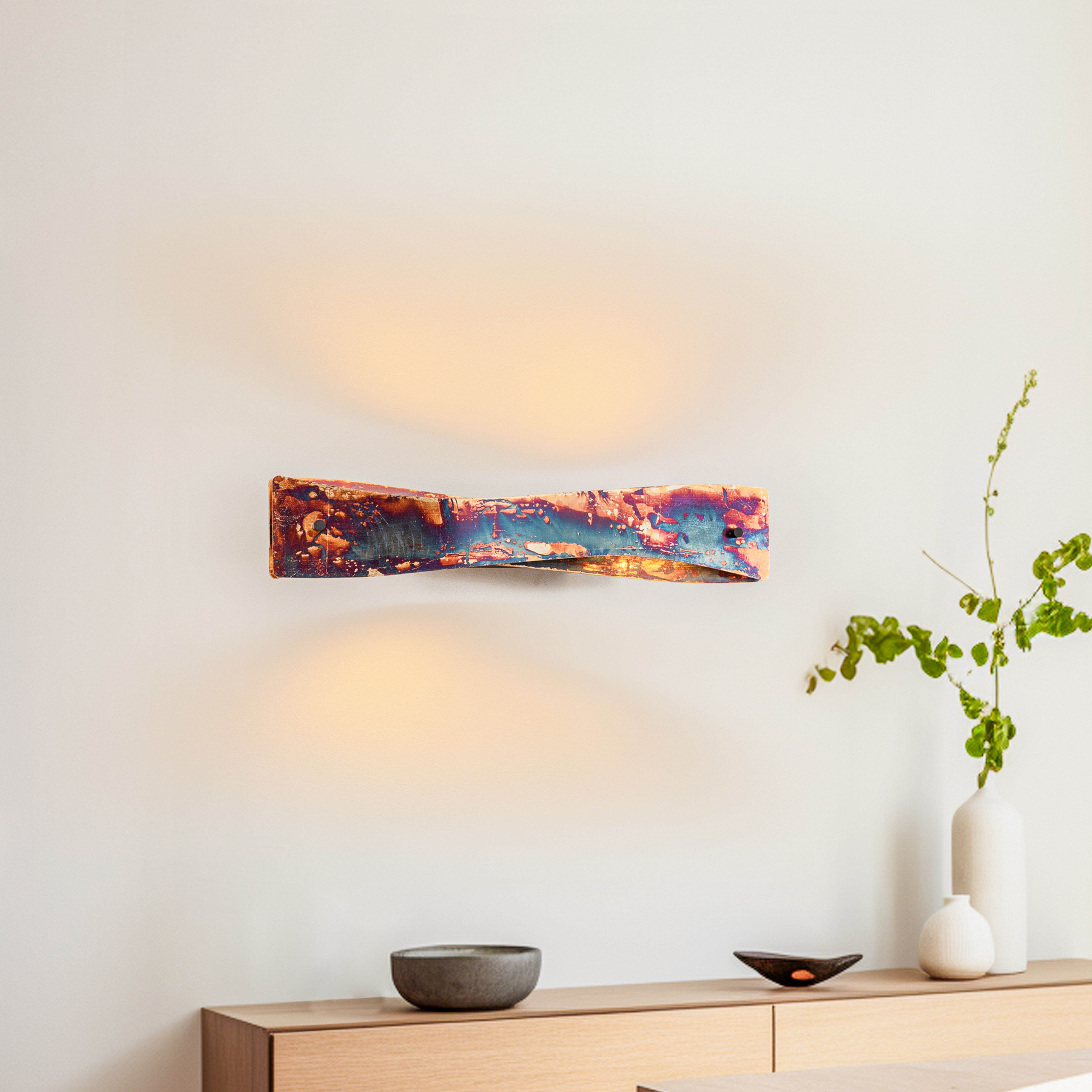 Quitani Baloria applique LED, multicolore/oxydée