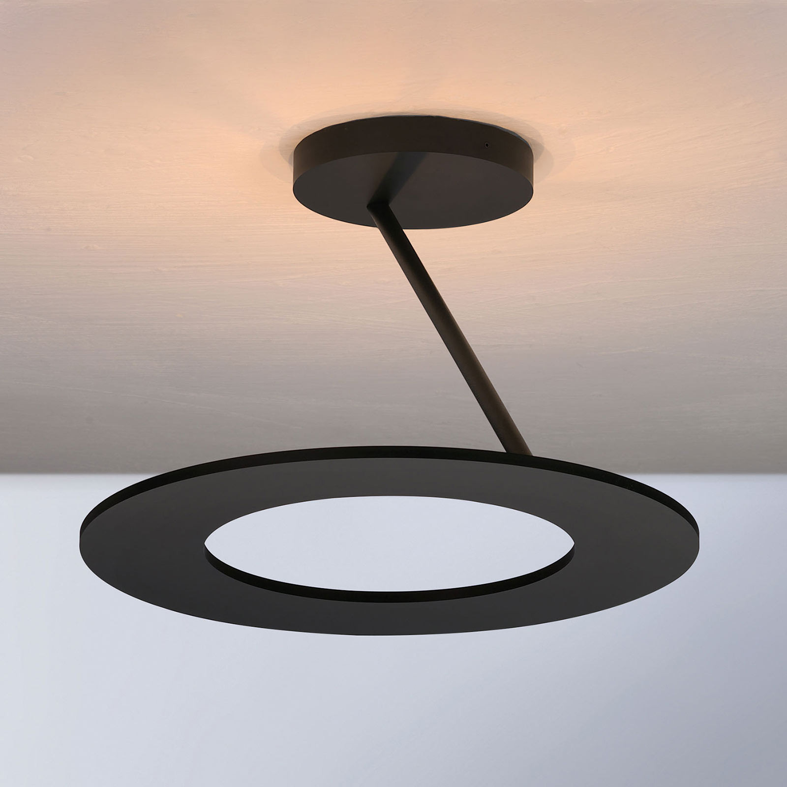 Bopp Stella plafonieră 1 inel Ø 30cm negru - Camera de zi / sufragerie - modern - Metal