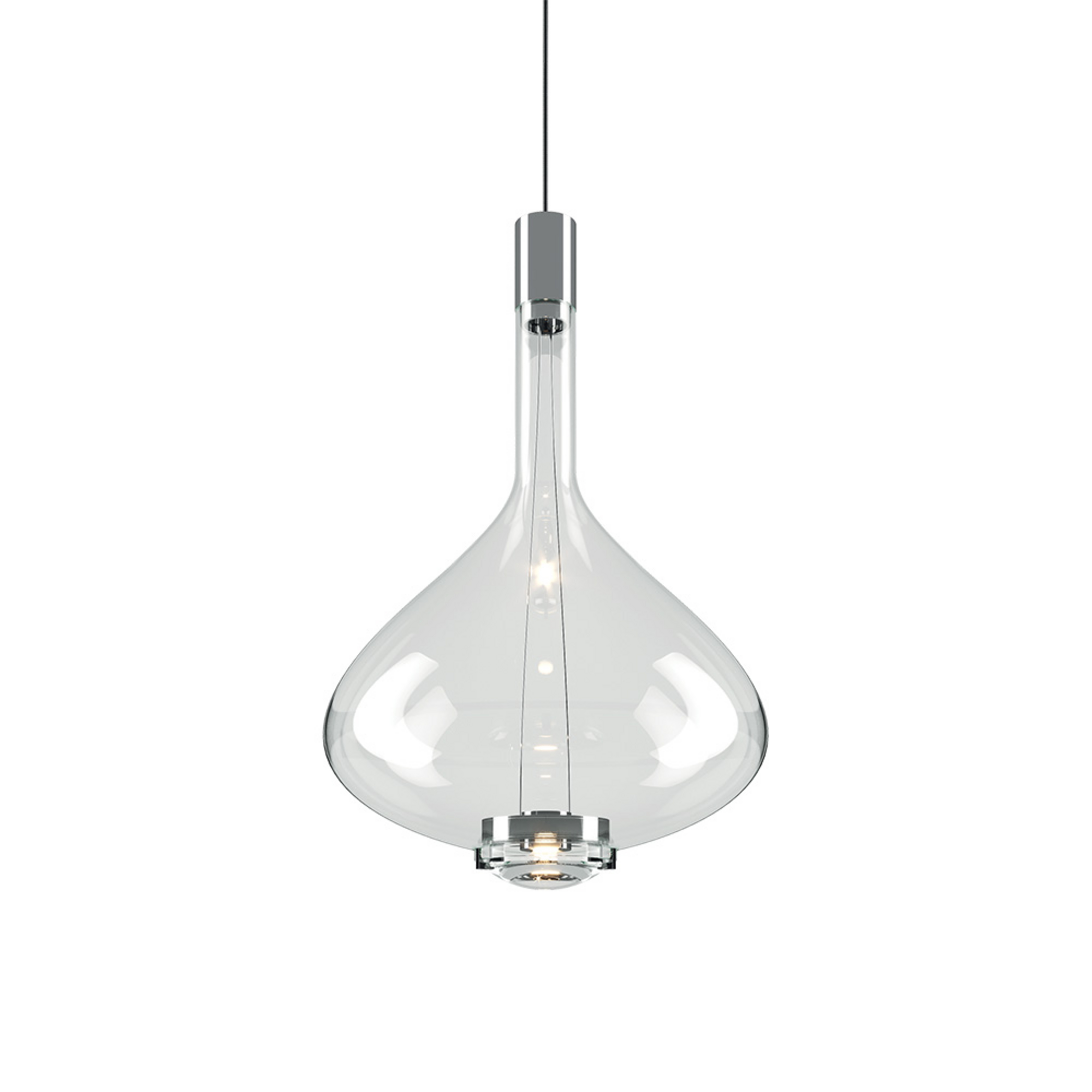 Sky-Fall SO Lampada a Sospensione Grande Crystal Vetro - Lodes