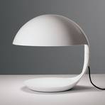 Martinelli Luce Cobra - retro stolna lampa, bijela