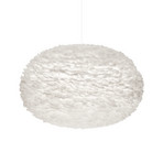 EOS XXL Hängelampe, weiß, Ø 110 cm, Federn E27 - UMAGE