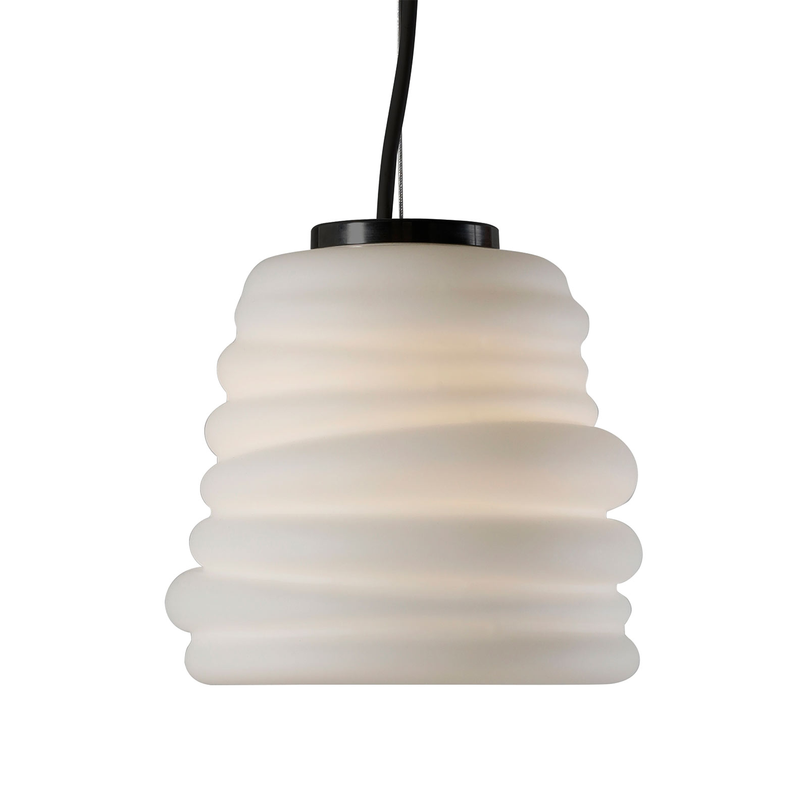 Karman Bibendum lampa wisząca LED, Ø 15 cm, biała